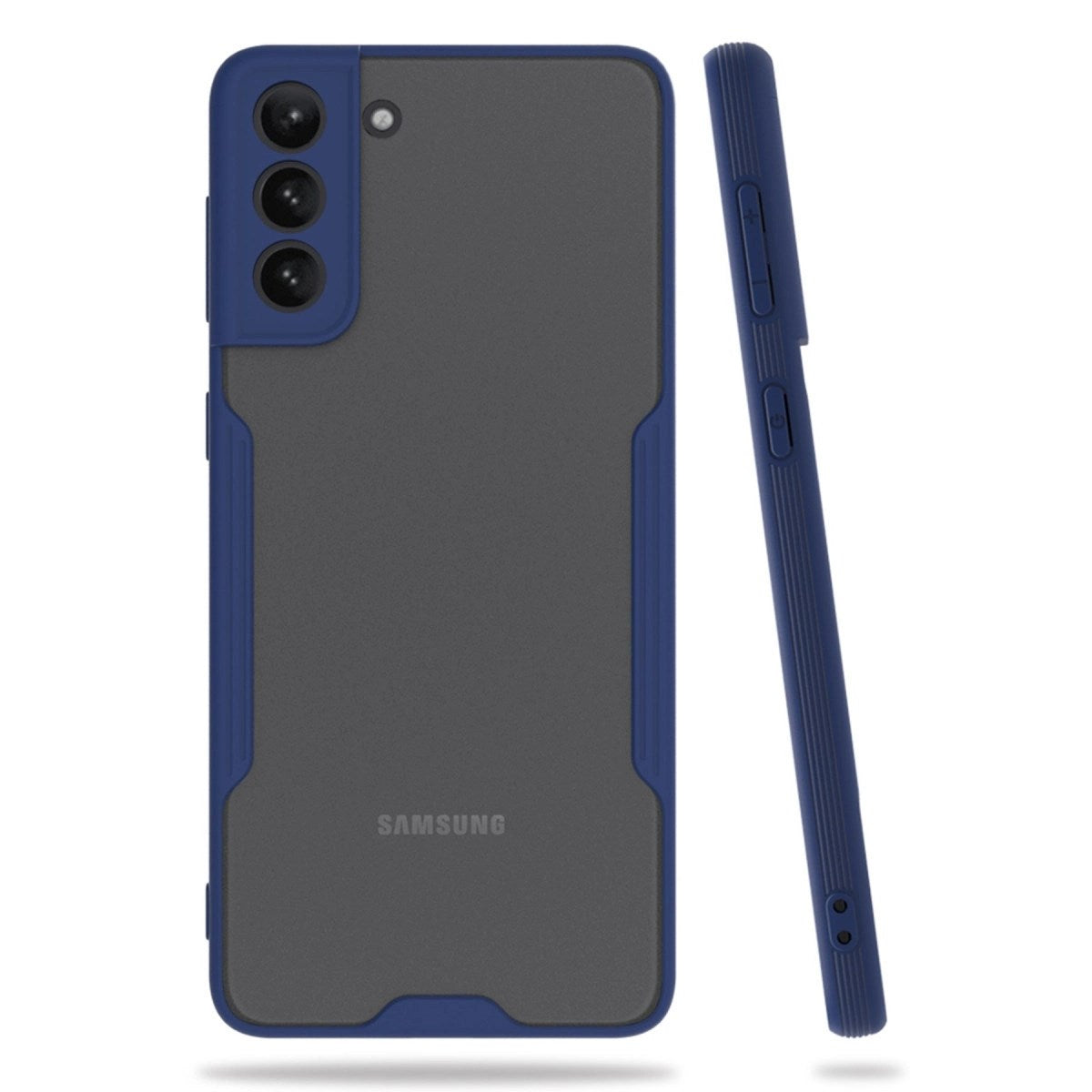 Mey İthalat® Samsung Galaxy S21 Plus Kılıf Platin Silikon - Lacivert
