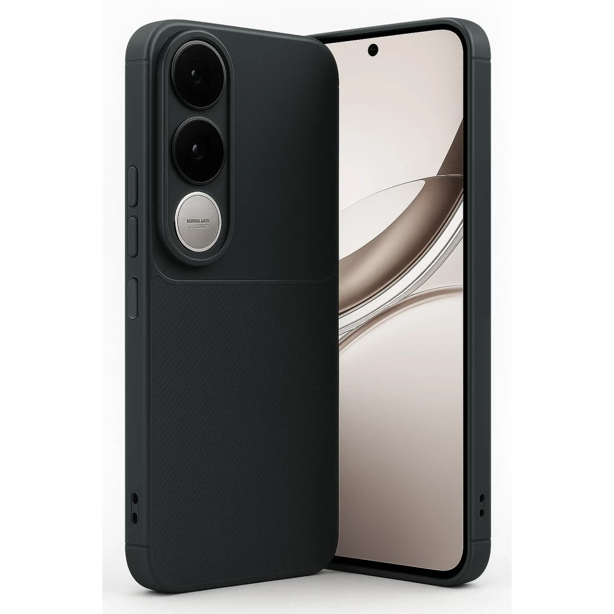 Mey İthalat® Vivo V50 Lite 4G Auto Focus Karbon Kapak - Siyah