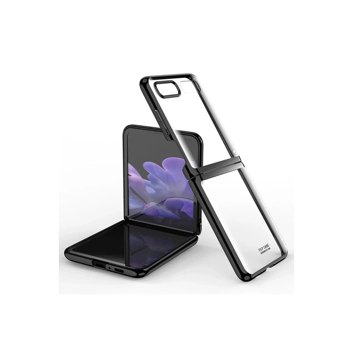 Mey İthalat® Samsung Galaxy Z Flip 4 Kılıf Fold Element Kapak - Siyah