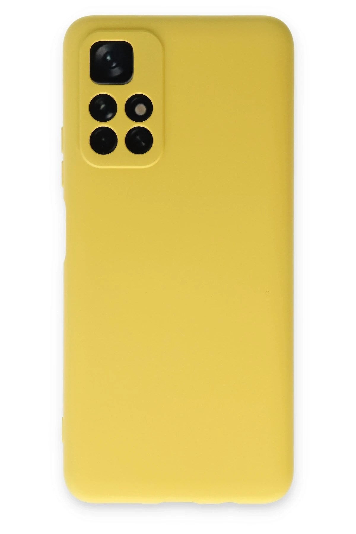 Mey İthalat® Redmi Note 11T Kılıf Nano içi Kadife Silikon - Sarı