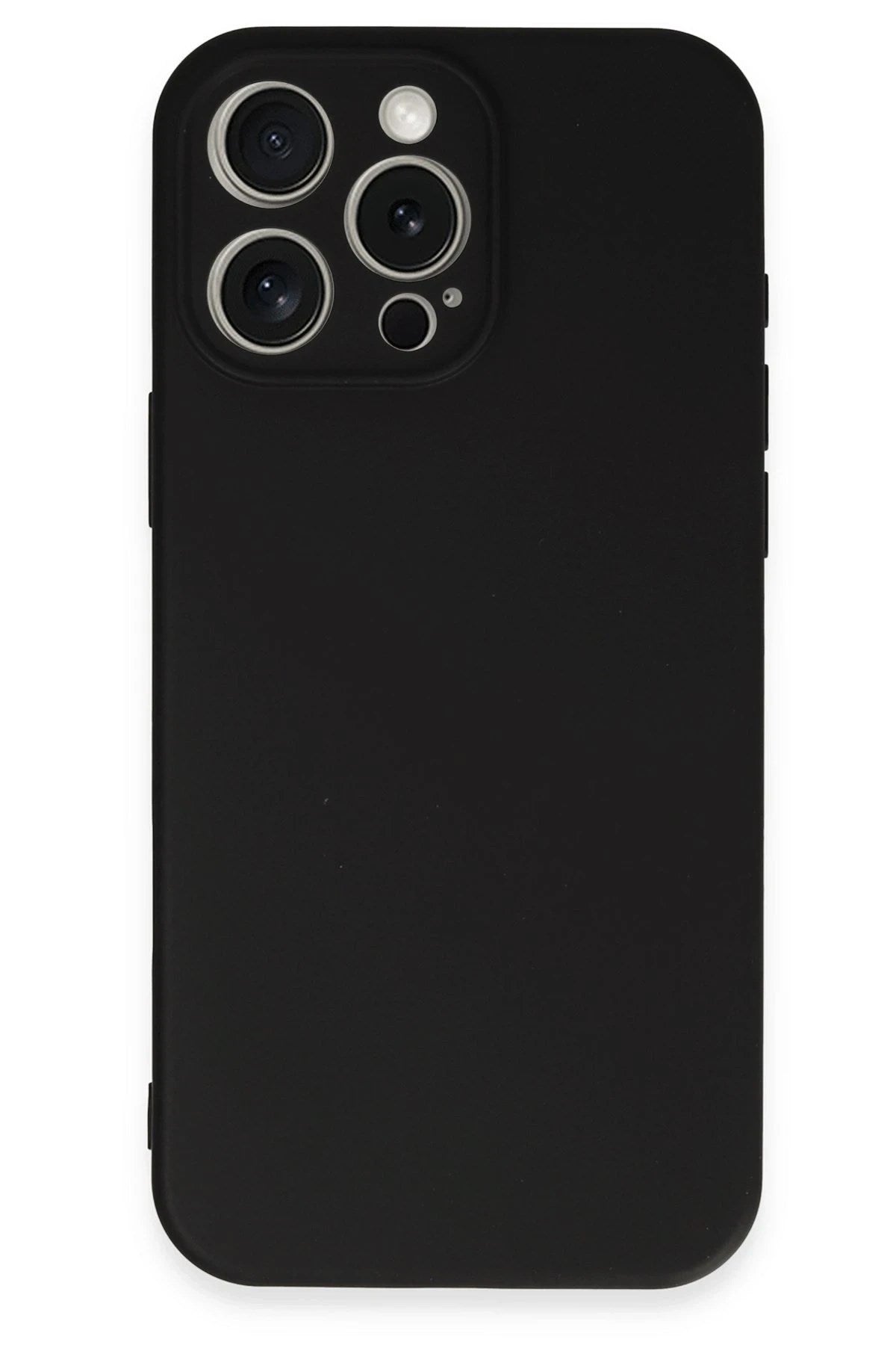 Mey İthalat® iPhone 16 Pro Kılıf Nano içi Kadife Silikon - Siyah