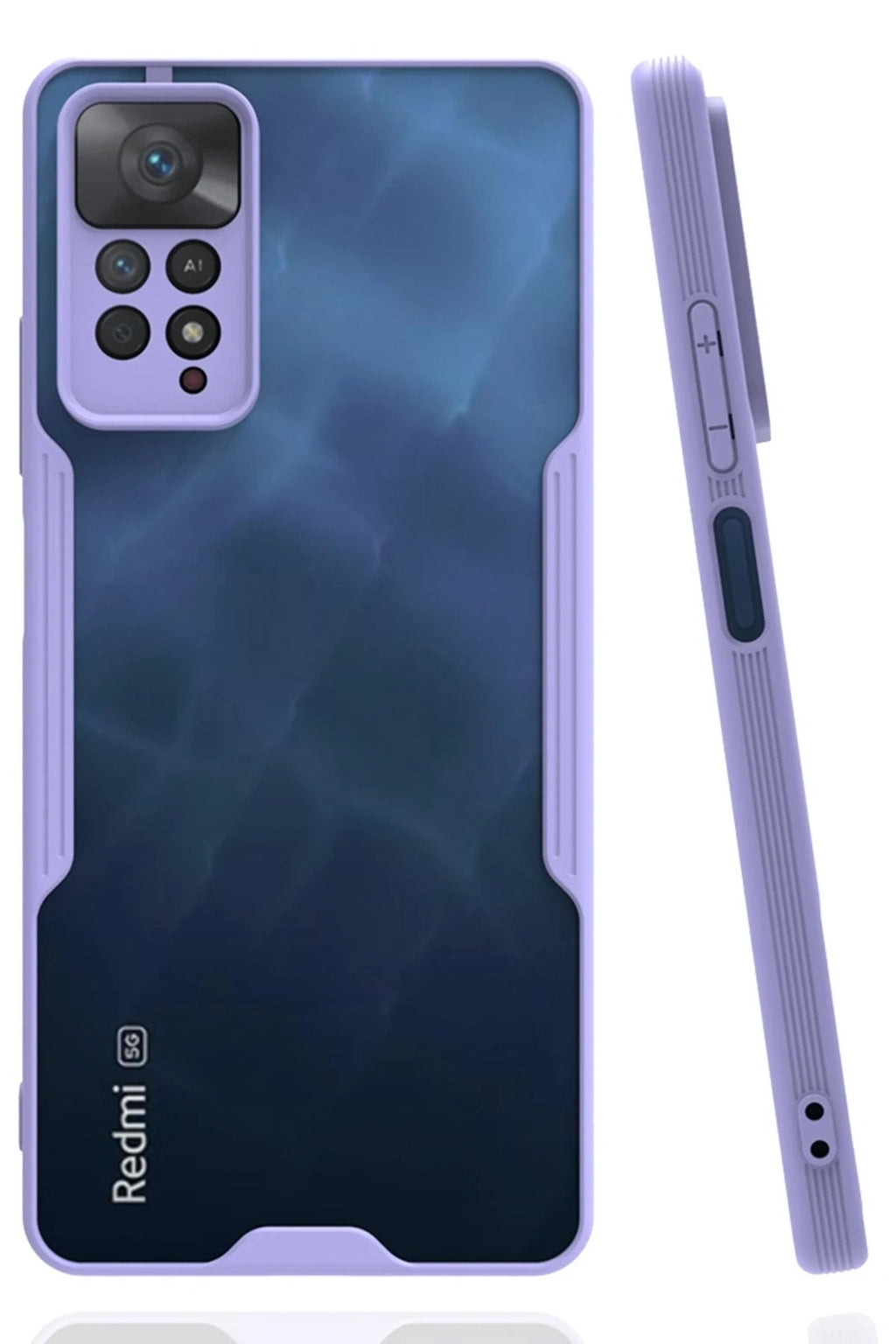 Mey İthalat® Redmi Note 11 Pro Kılıf Platin Silikon - Lila