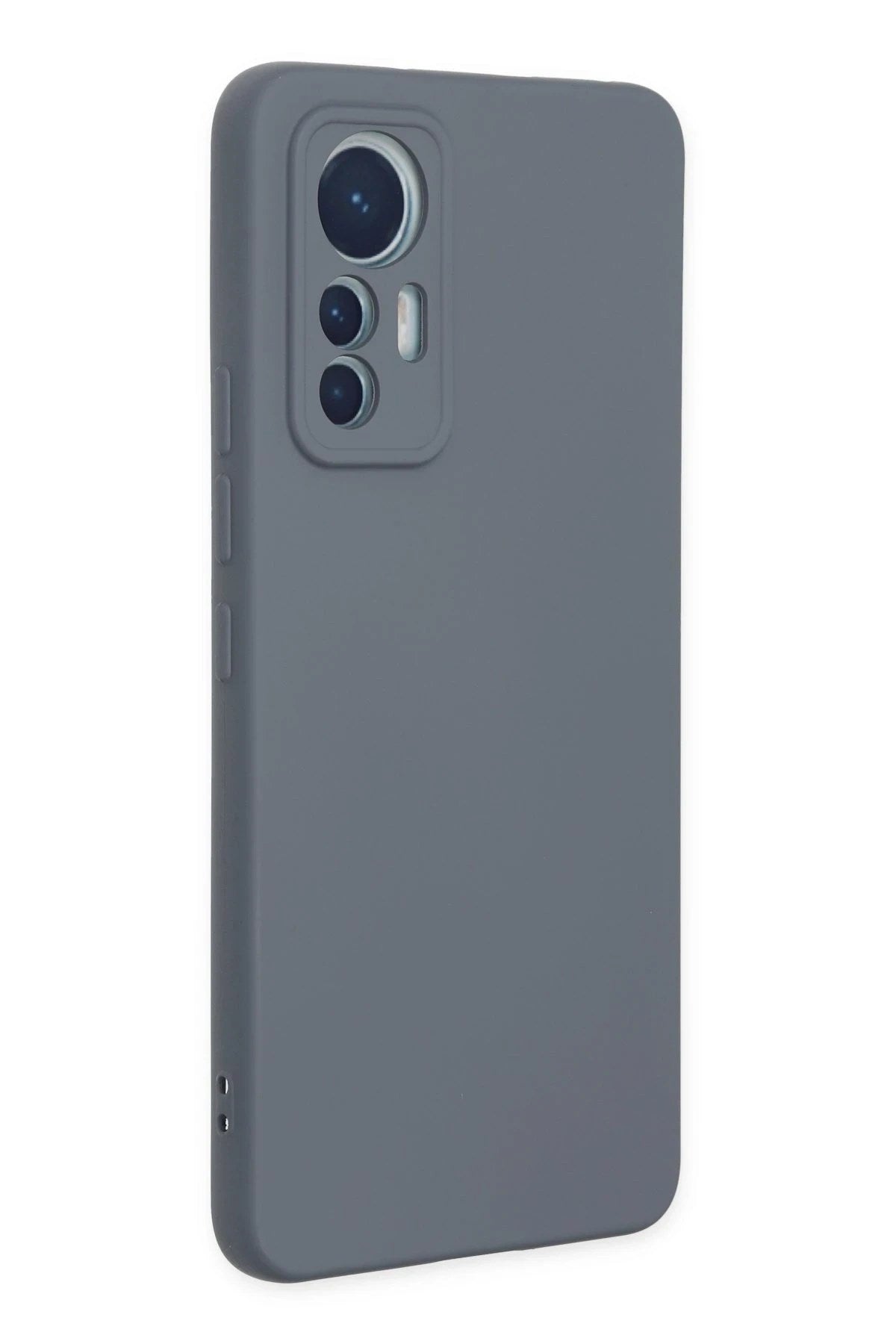 Mey İthalat® Mi 12 Lite Kılıf Nano içi Kadife Silikon - Gri