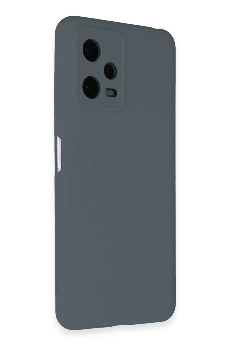 Mey İthalat® Redmi Note 12 Pro 5G Kılıf Nano içi Kadife Silikon - Gri