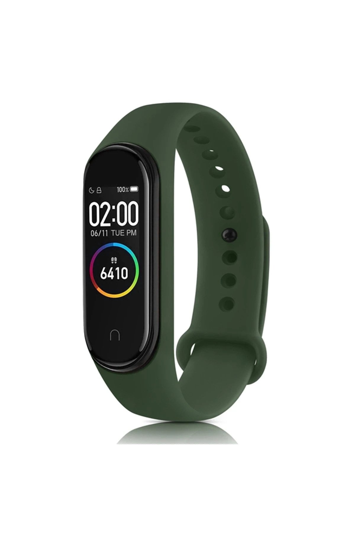 Mey İthalat® Mi Band 7 Klasik Kordon - Haki Yeşil