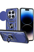 Mey İthalat® Redmi Note 14 Pro Plus Kılıf Pars Lens Yüzüklü Silikon - Lacivert
