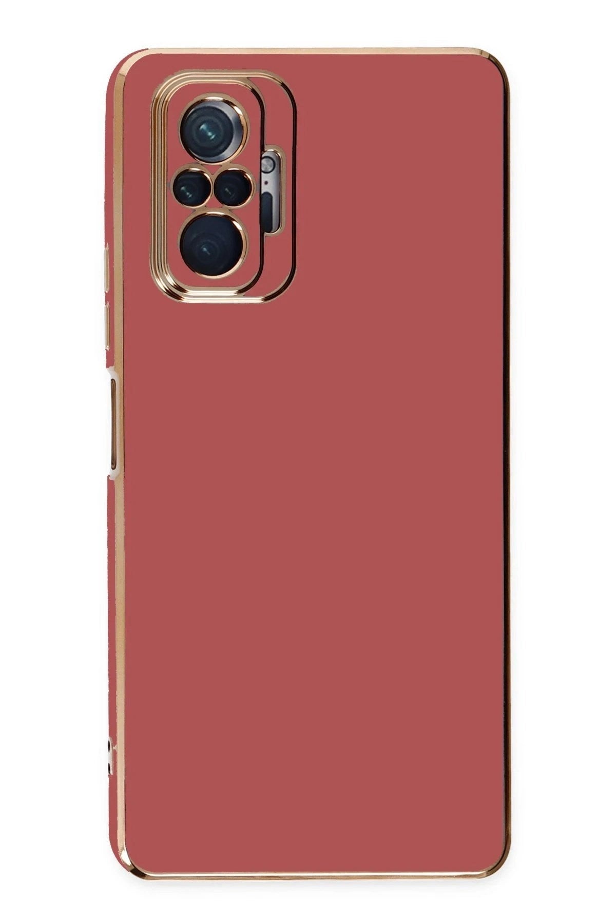 Mey İthalat® Redmi Note 10 Pro Kılıf Volet Silikon - Kırmızı