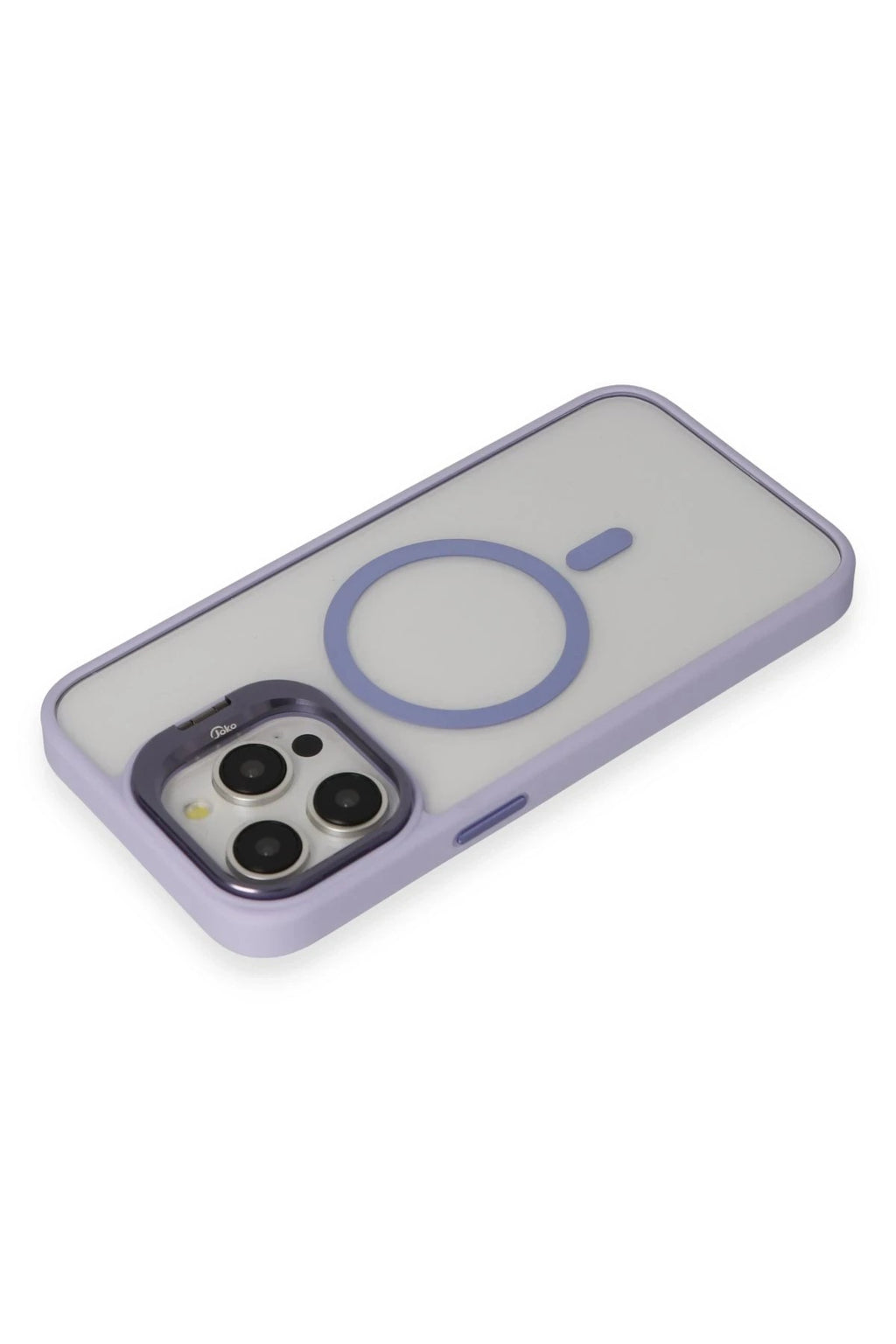 Mey İthalat® iPhone 15 Pro Max Kılıf Roblox Lens Magsafe Standlı Kapak - Lila