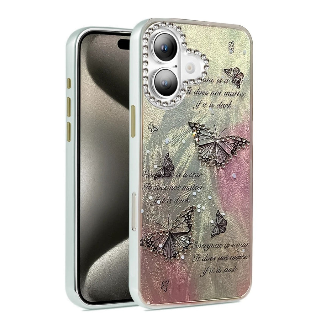Mey İthalat® iPhone 16 Plus Kılıf Blade Aynalı Desenli Kapak - Desen 6