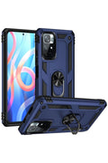Mey İthalat® Redmi Note 11T Kılıf Sofya Yüzüklü Silikon Kapak - Lacivert