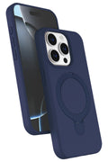 Mey İthalat® iPhone 14 Pro Max Regal Magsafe Standlı Kapak - Lacivert