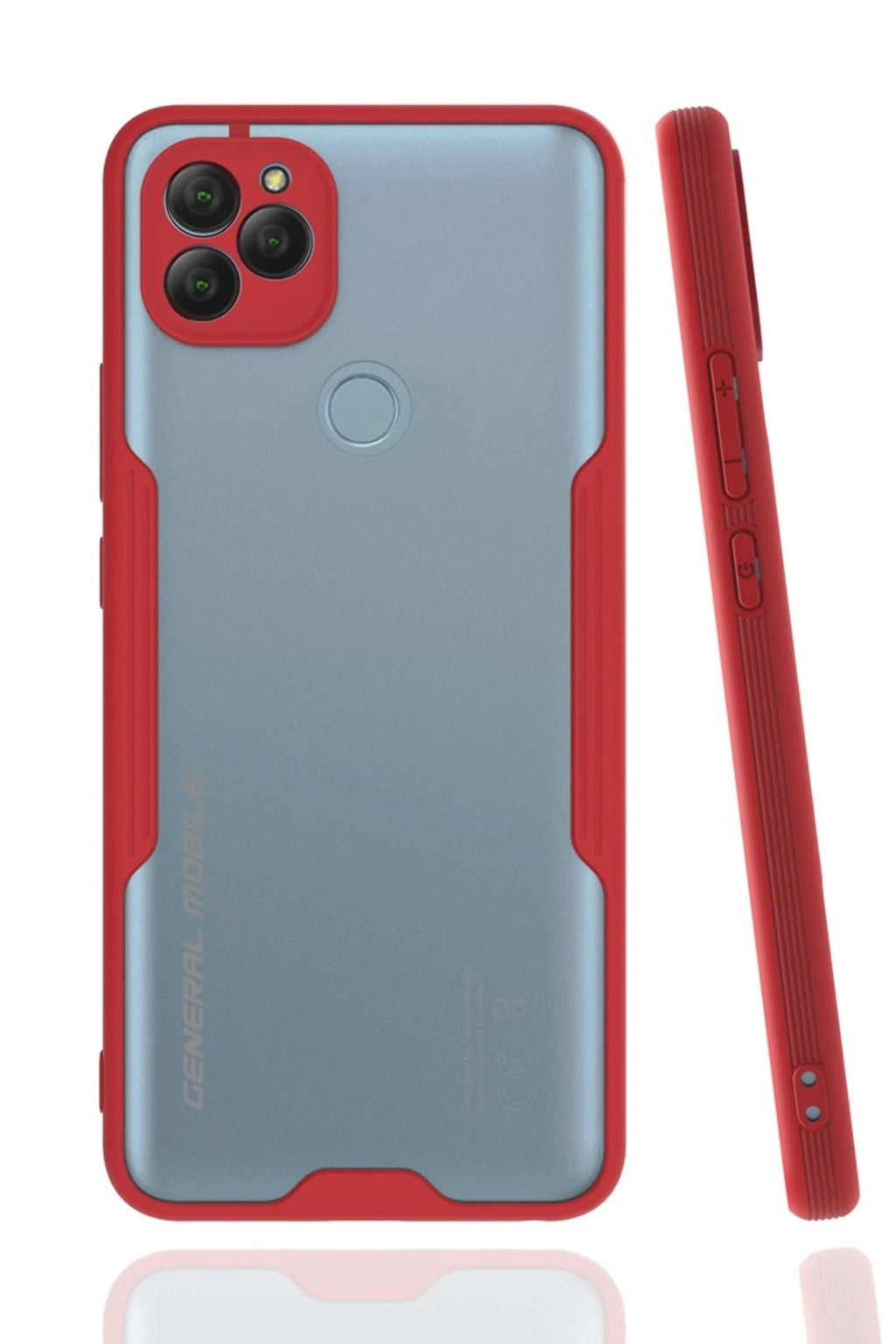 Mey İthalat® General Mobile GM 22 Kılıf Platin Silikon - Kırmızı