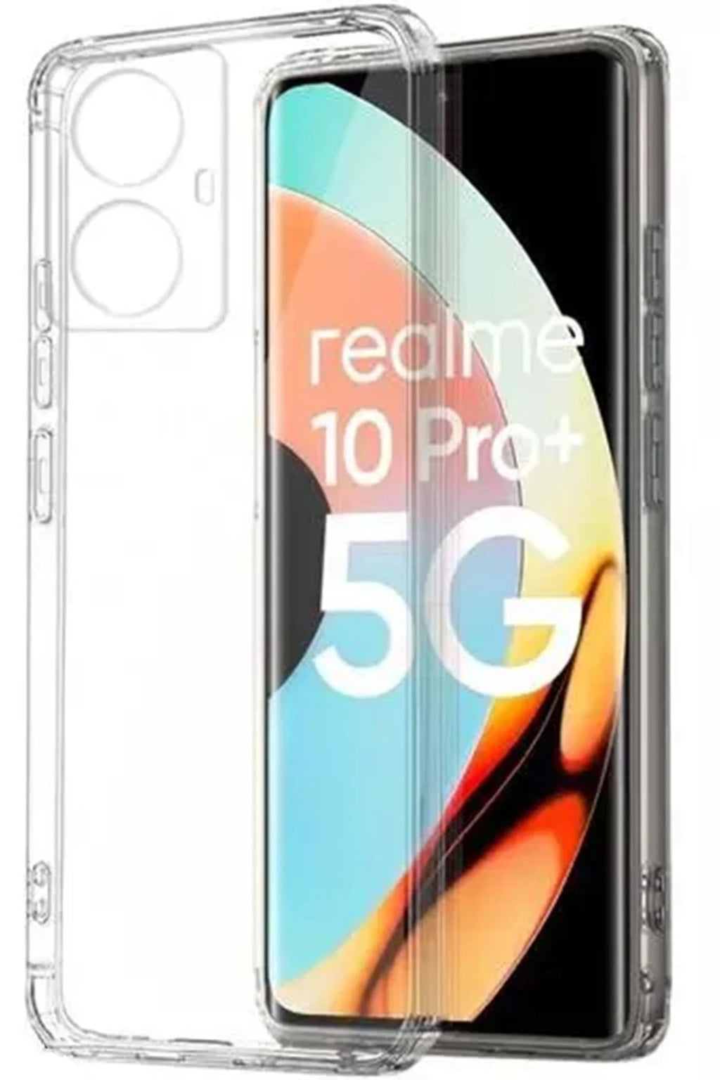 Mey İthalat® Realme 10 Pro Plus 5G Kılıf Lüx Şeffaf Silikon