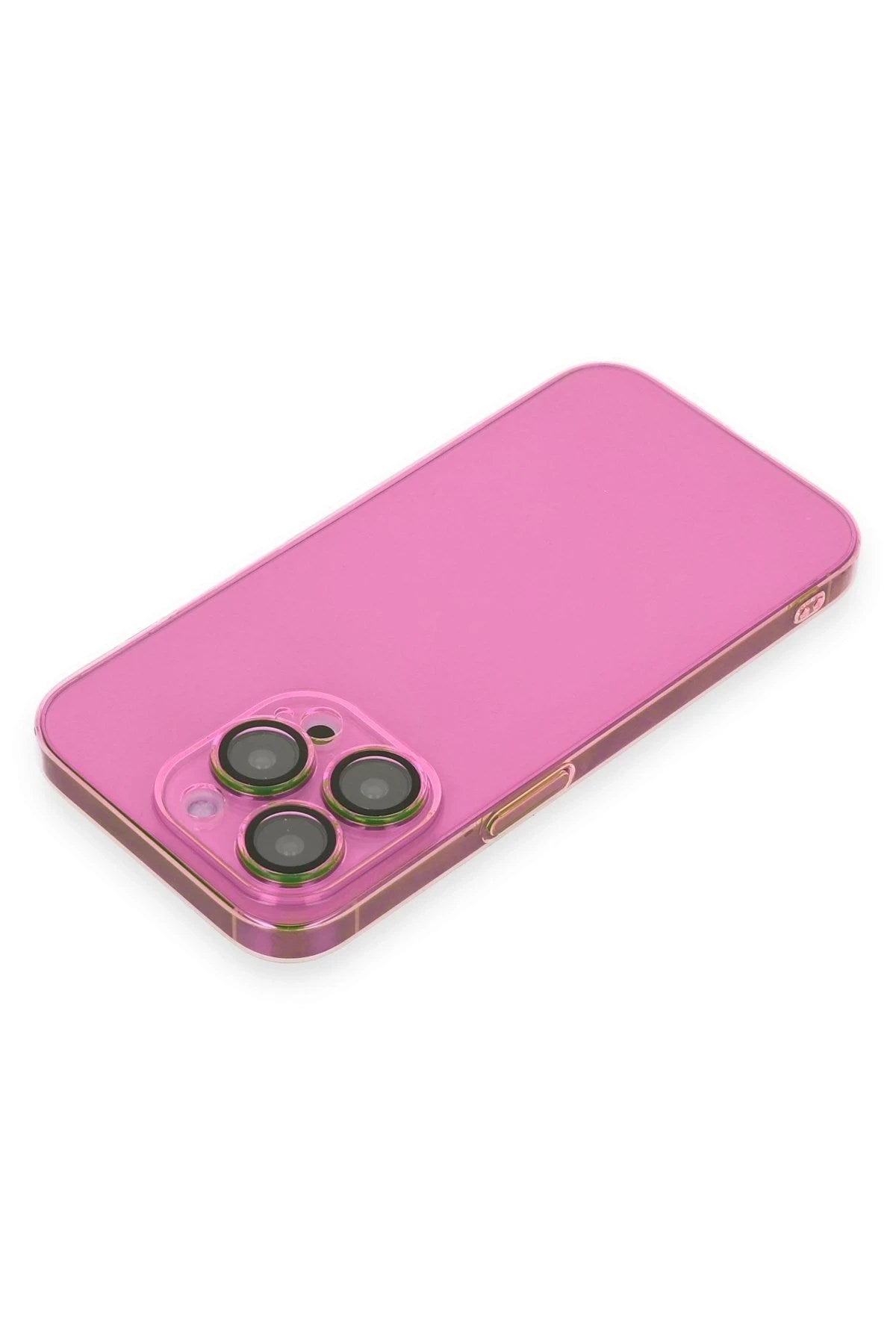 Mey İthalat® iPhone 14 Pro Kılıf Armada Lensli Kapak - Pembe