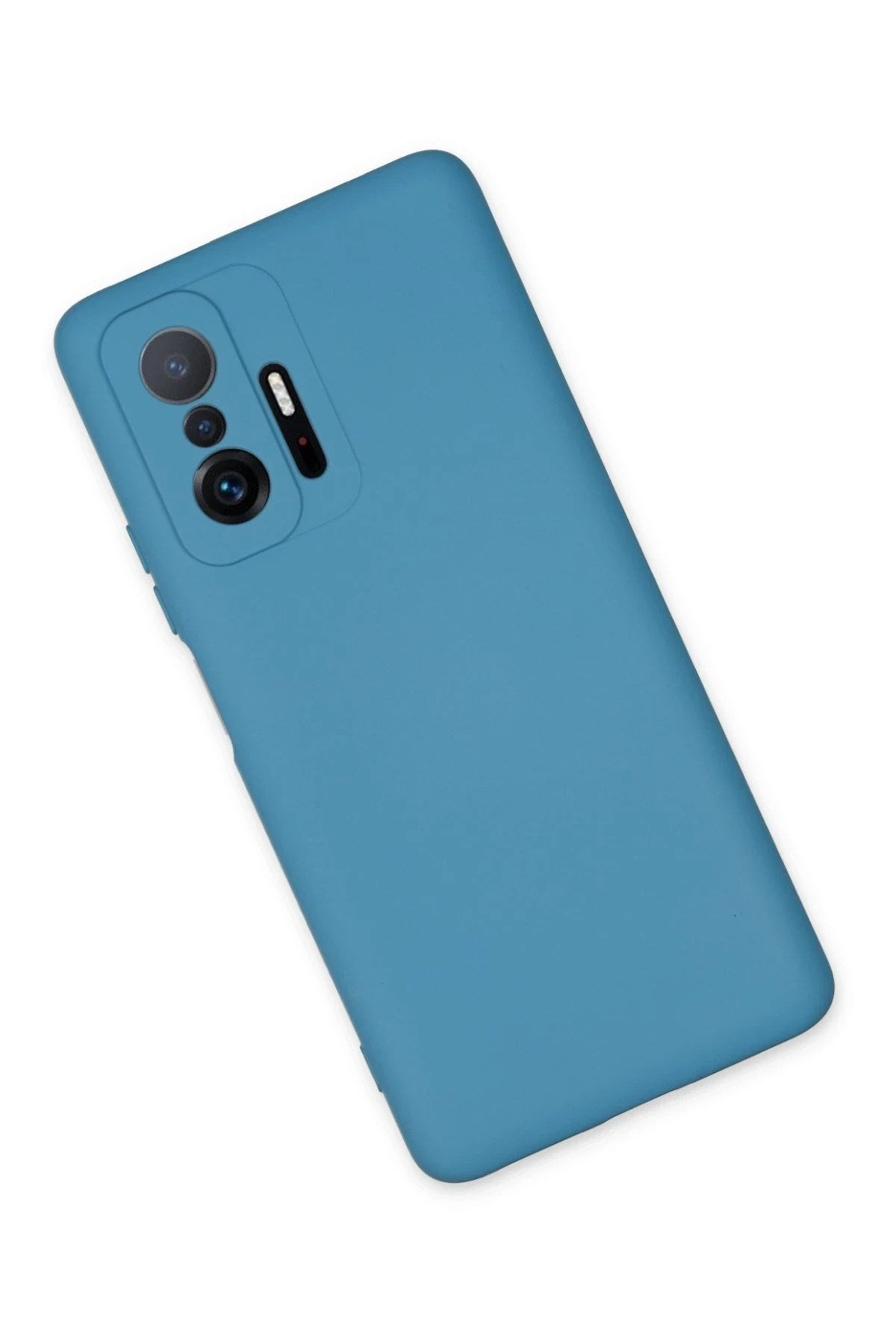 Mey İthalat® Mi 11T Pro Kılıf Nano içi Kadife Silikon - Mavi