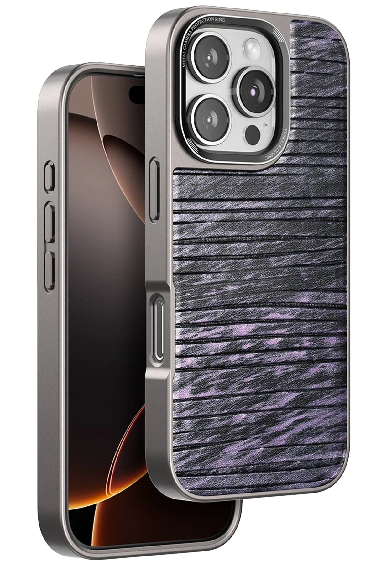 Mey İthalat® iPhone 16 Pro Wave Kapak - Derin Mor