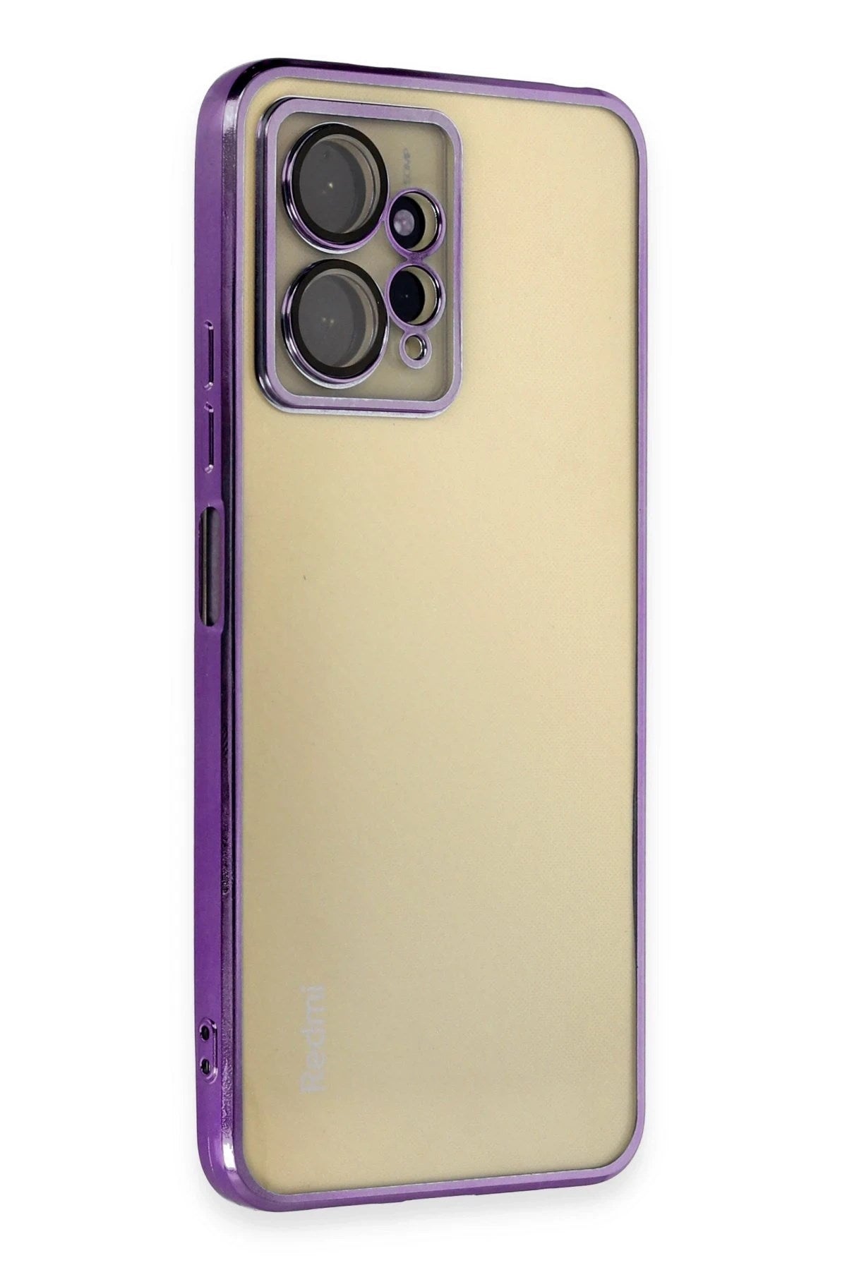 Mey İthalat® Redmi Note 12 4G Kılıf Lensli Silikon - Mor