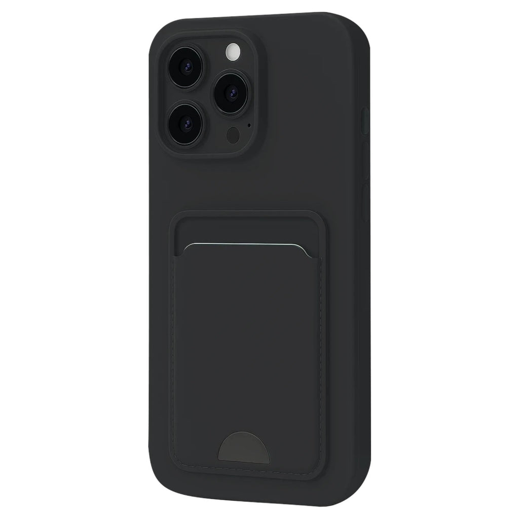 Mey İthalat® iPhone 16 Plus Kılıf Kelvin Kartvizitli Silikon - Siyah