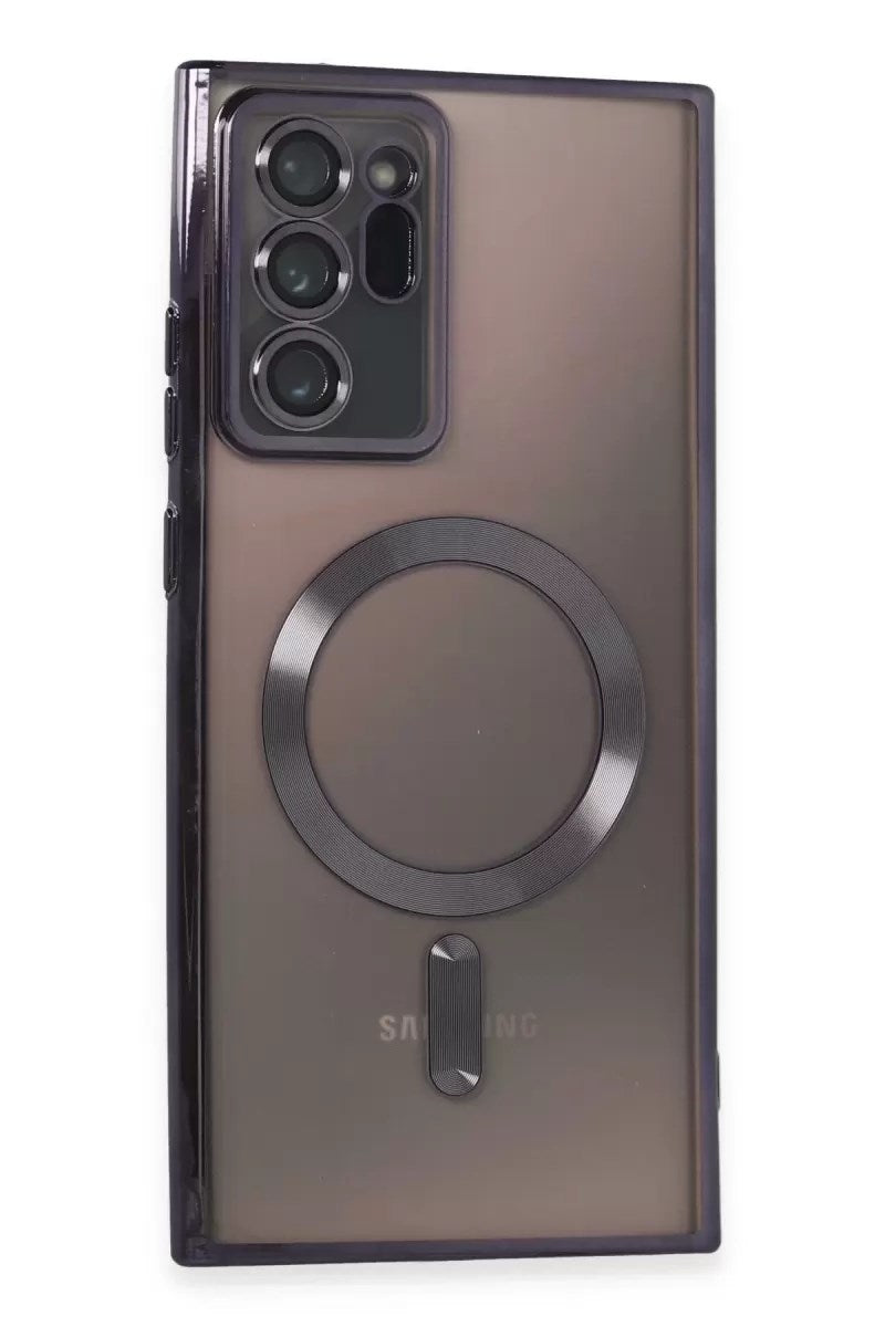 Mey İthalat® Samsung Galaxy Note 20 Ultra Kılıf Kross Magneticsafe Kapak - Mor