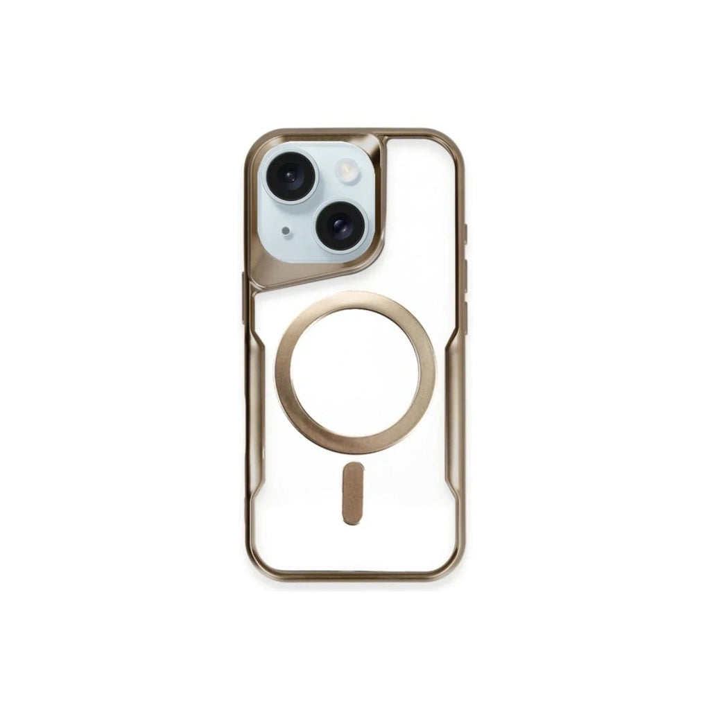 Mey İthalat® iPhone 15 Plus Kılıf Boyi Magsafe Silikon Kapak - Kahverengi