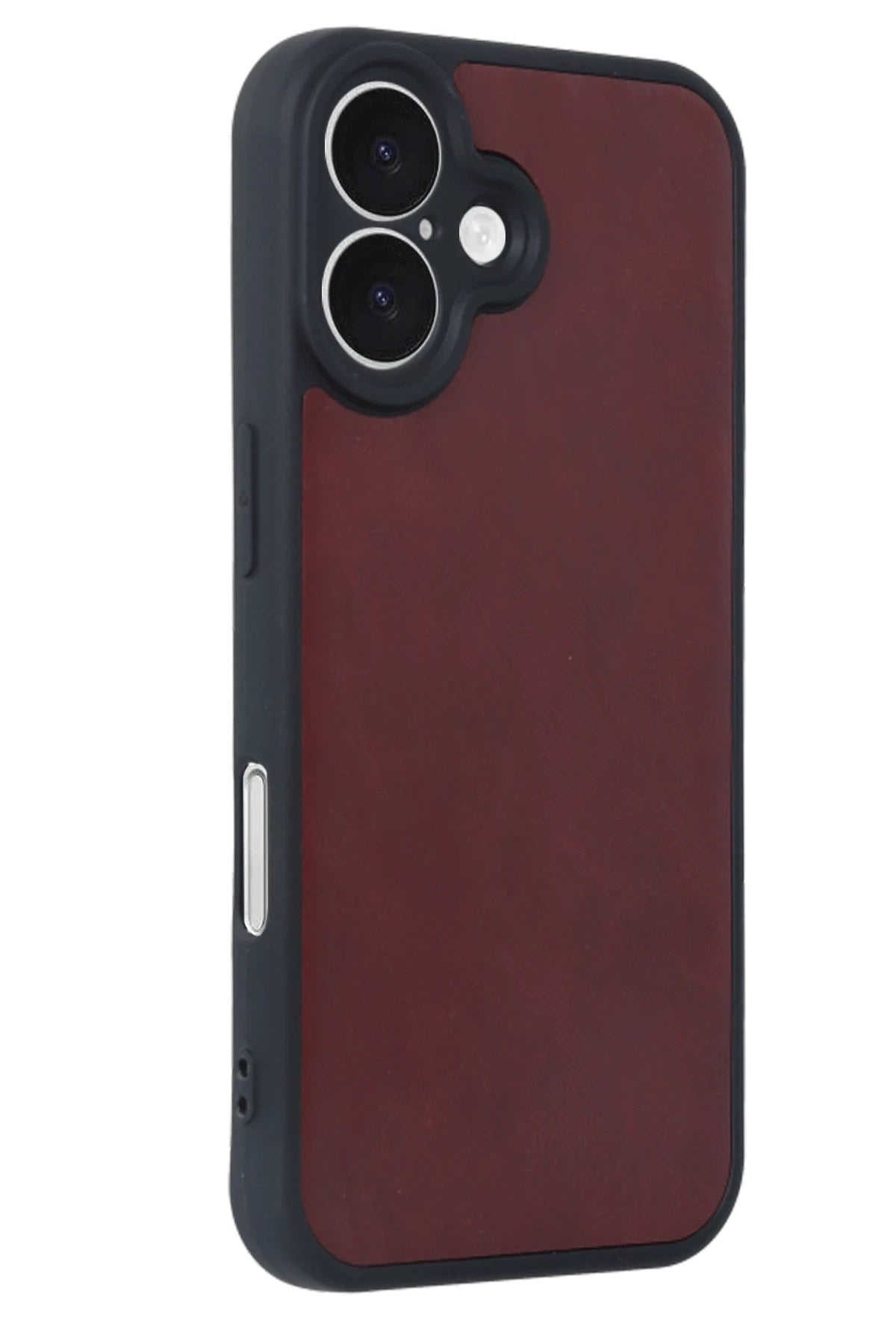Mey İthalat® iPhone 16 Kılıf Aras Deri Kapak - Bordo