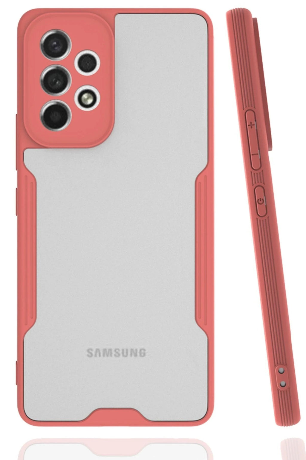 Mey İthalat® Samsung Galaxy A33 5G Kılıf Platin Silikon - Pembe