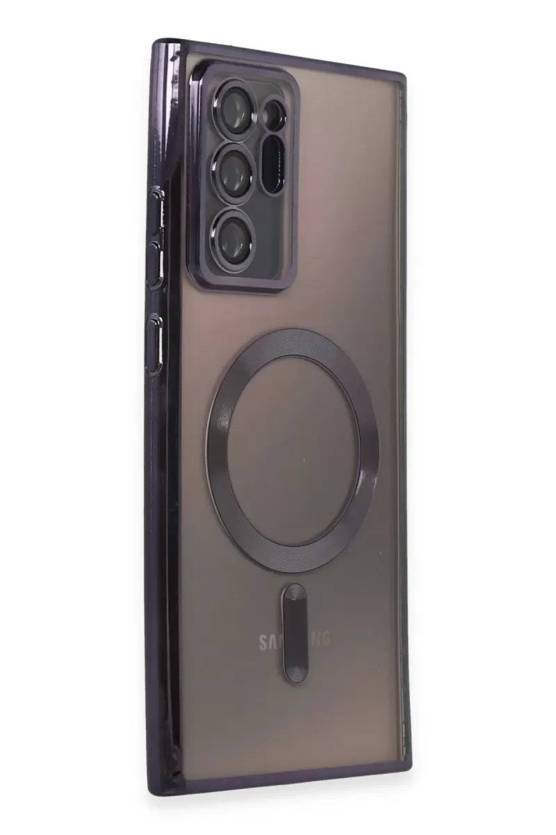 Mey İthalat® Samsung Galaxy Note 20 Ultra Kılıf Kross Magneticsafe Kapak - Mor