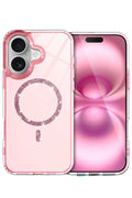 Mey İthalat® iPhone 16 Plus Live Diamond Magsafe Kapak - Pembe