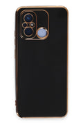 Mey İthalat® Redmi 12C Kılıf Volet Silikon - Siyah