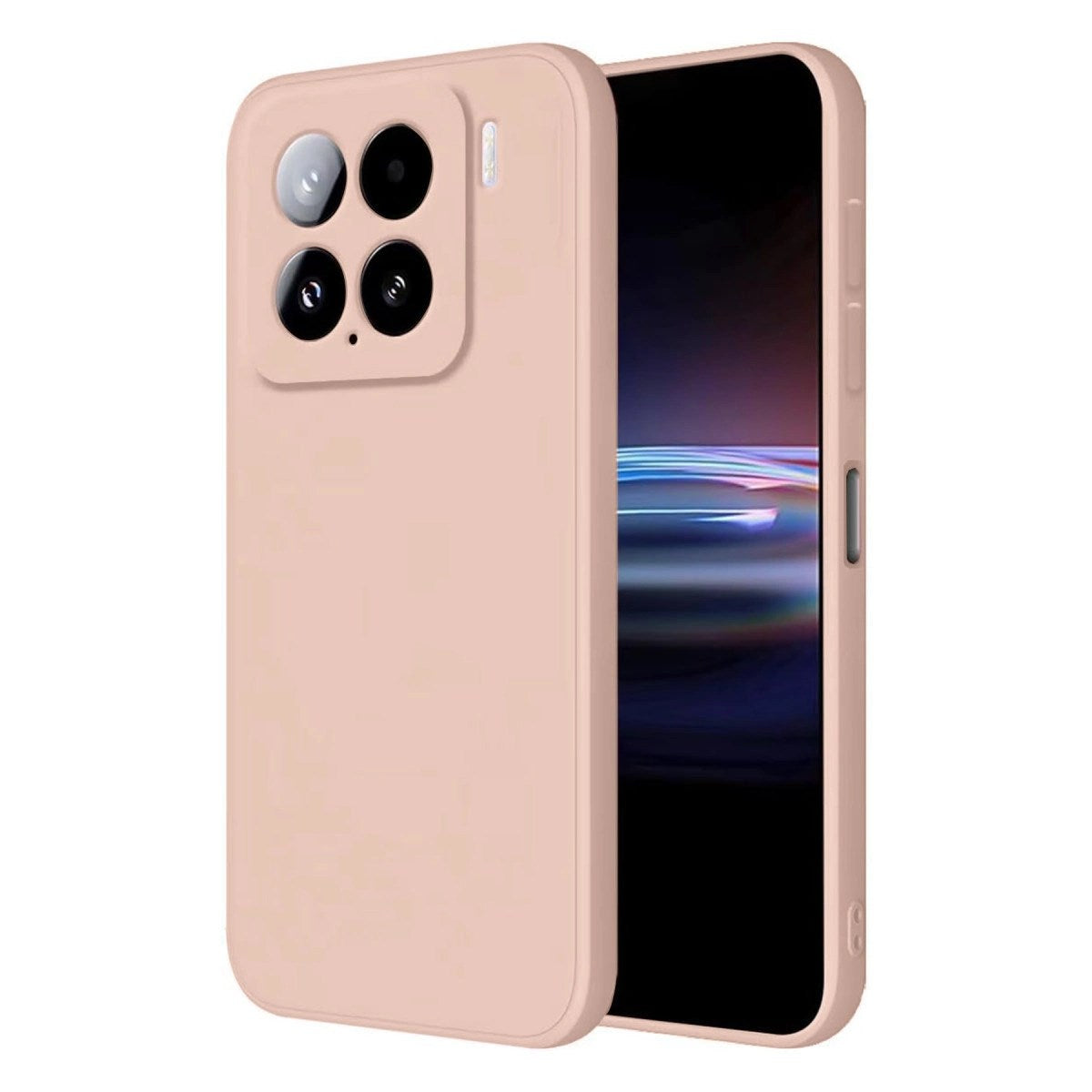 Mey İthalat® Mi 15 Pro Kılıf Nano içi Kadife Silikon - Pudra