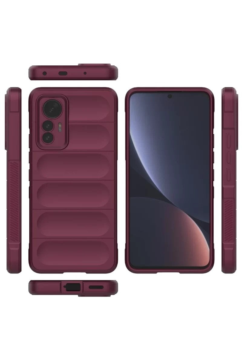 Mey İthalat® Mi 12 Lite Kılıf Optimum Silikon - Bordo