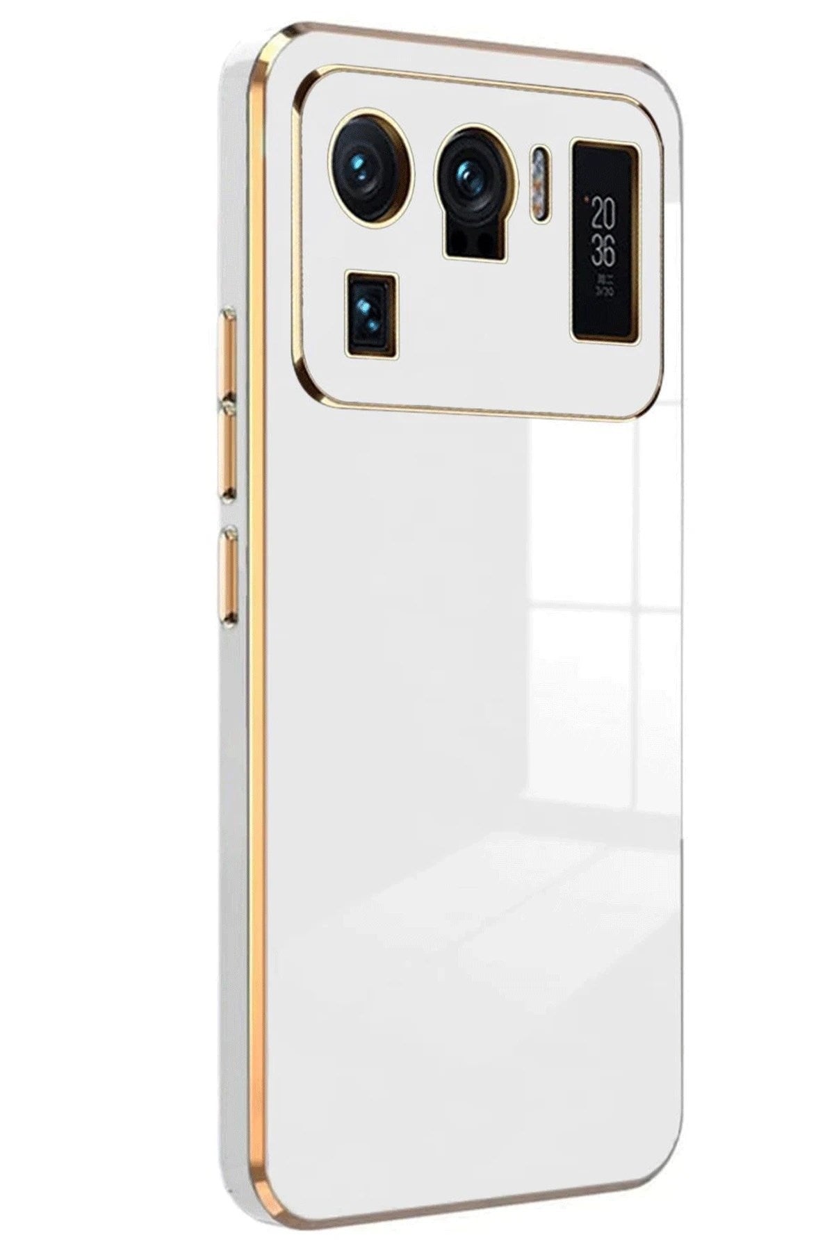 Mey İthalat® Mi 11 Ultra Kılıf Volet Silikon - Beyaz