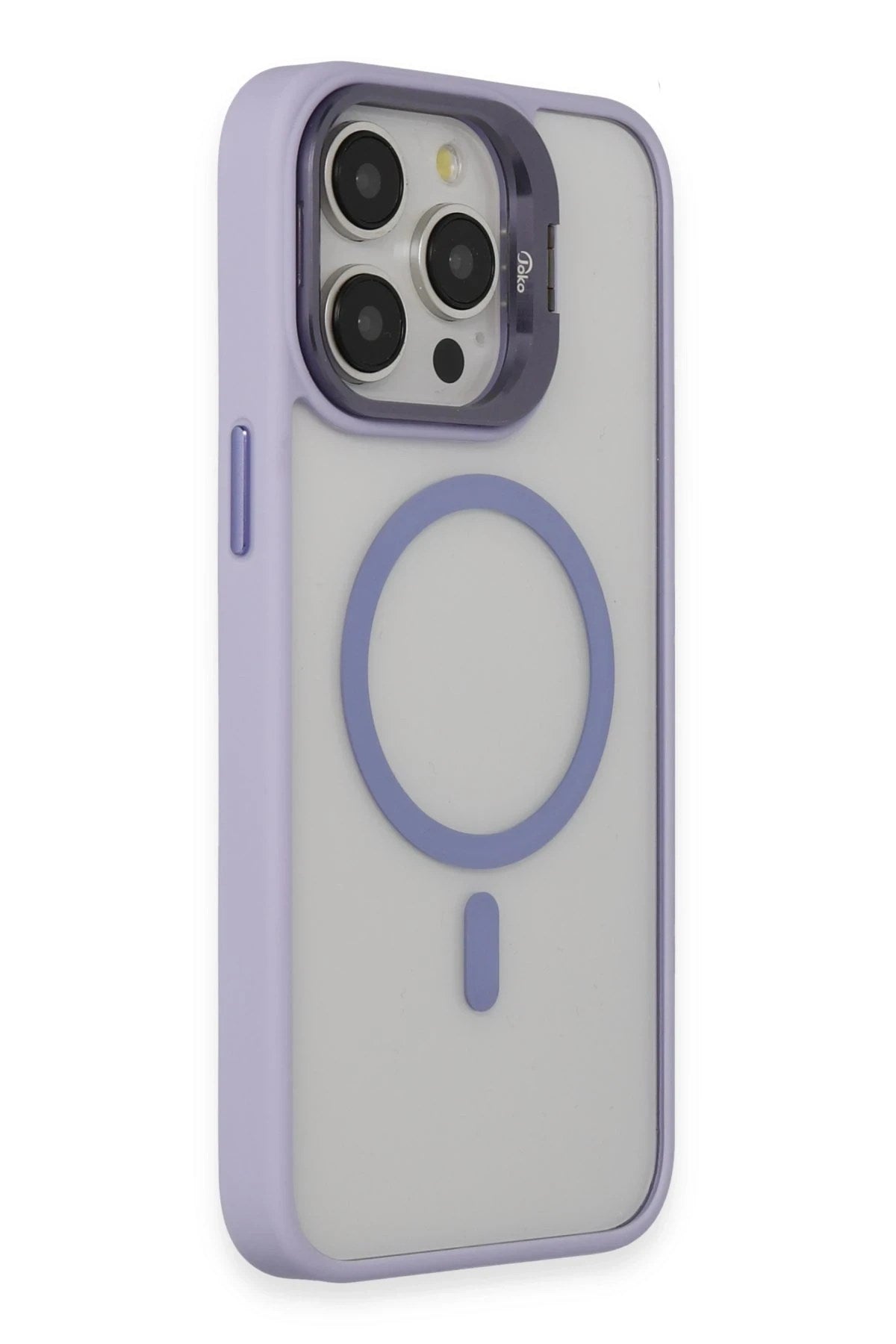 Mey İthalat® iPhone 15 Pro Kılıf Roblox Lens Magsafe Standlı Kapak - Lila