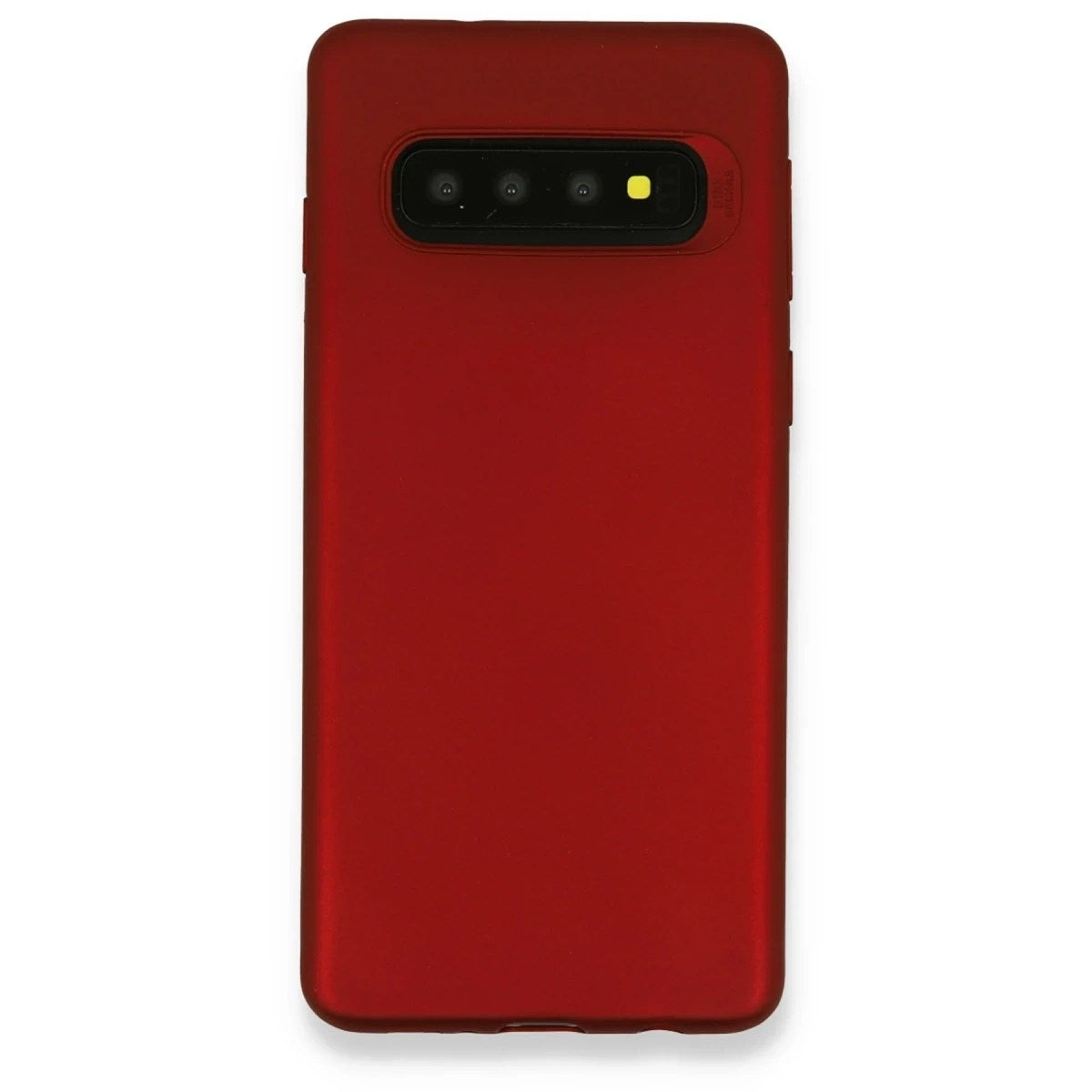 Mey İthalat® Samsung Galaxy S10 Plus Kılıf First Silikon - Bordo