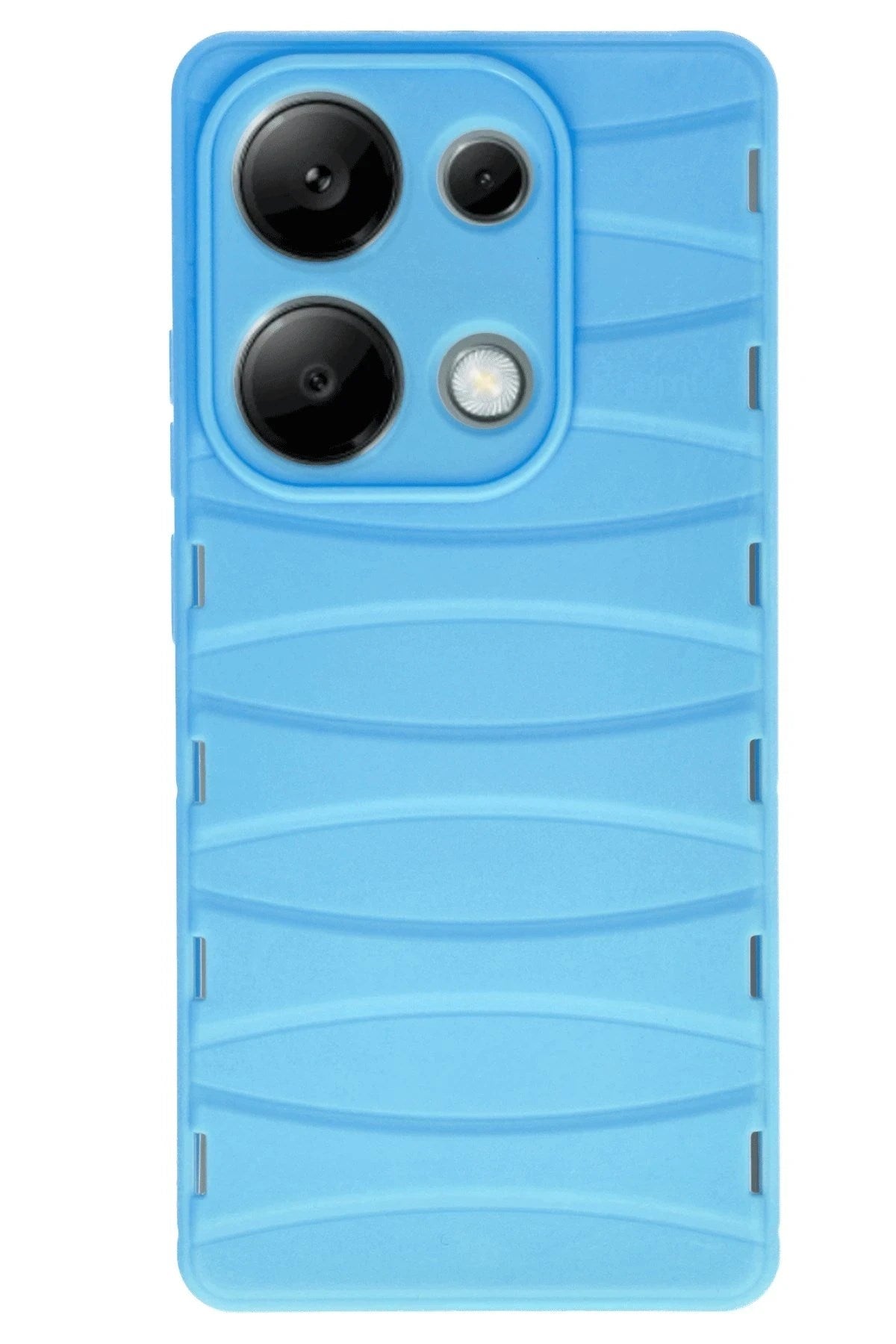 Mey İthalat® Redmi Note 13 Pro 4G Kılıf Bibercas Silikon Kapak - Mavi