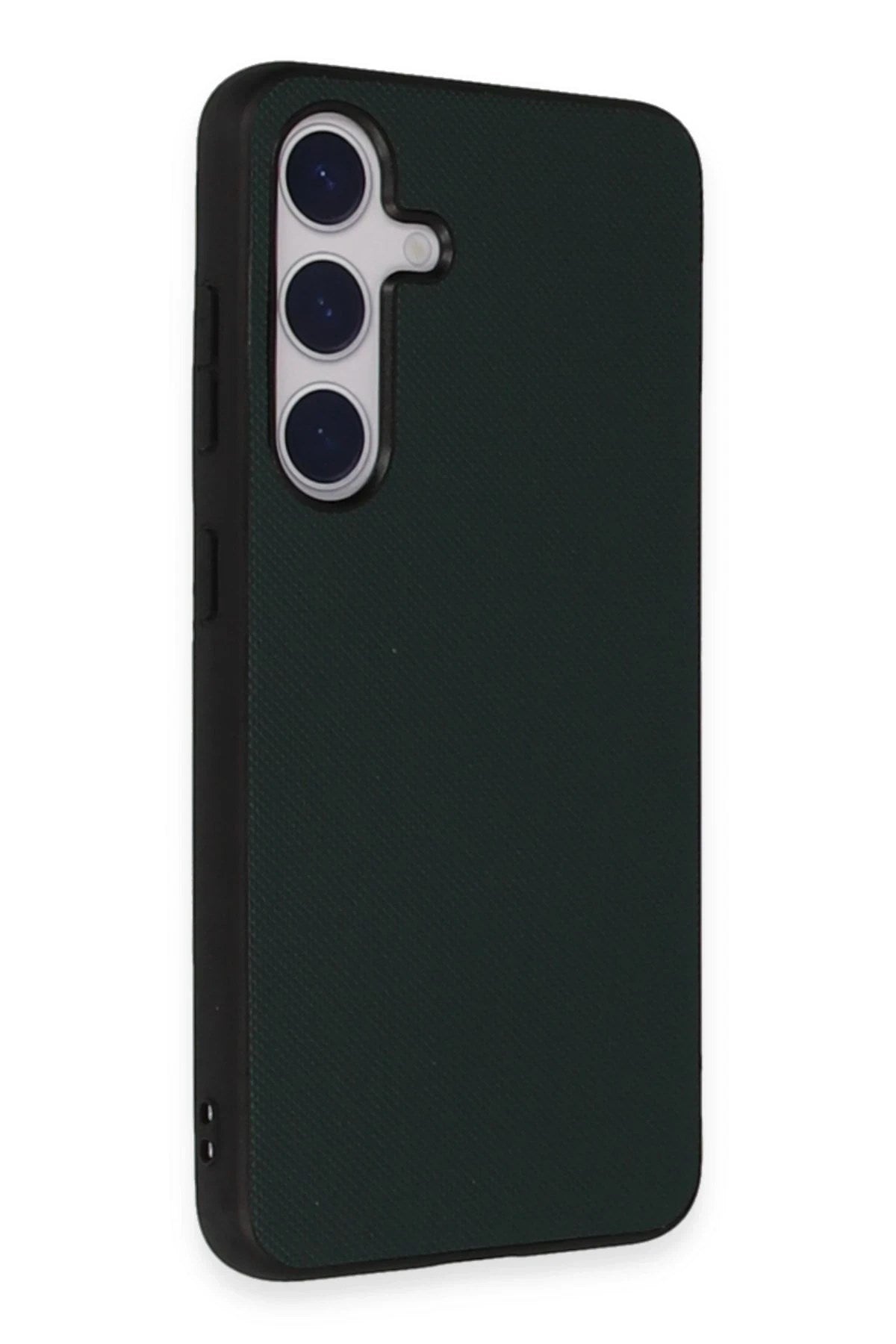Mey İthalat® Samsung Galaxy S24 Kılıf Taft Kapak - Koyu Yeşil