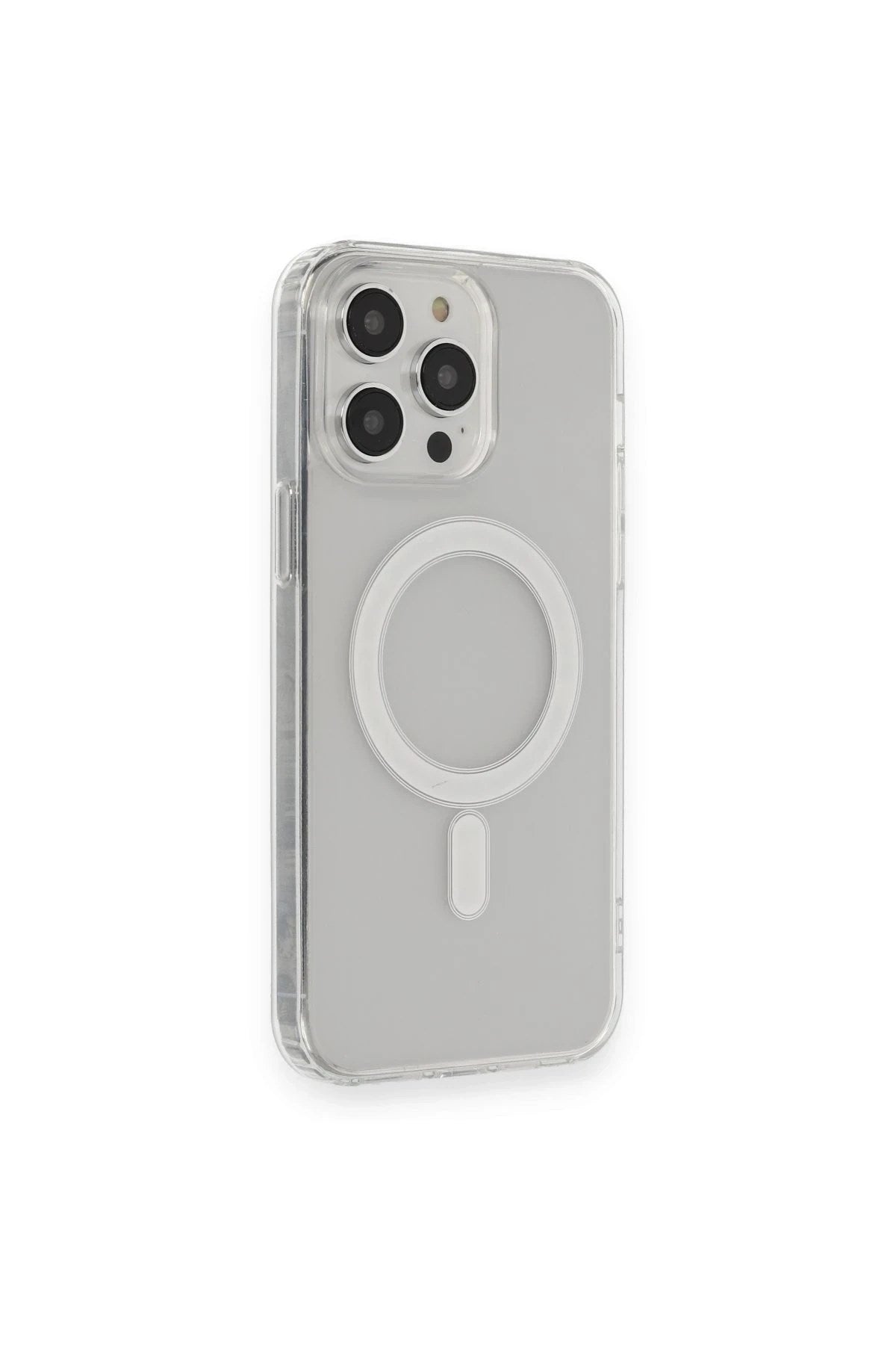 Mey İthalat® iPhone 14 Pro Max Kılıf Matte Şeffaf Magneticsafe - Şeffaf