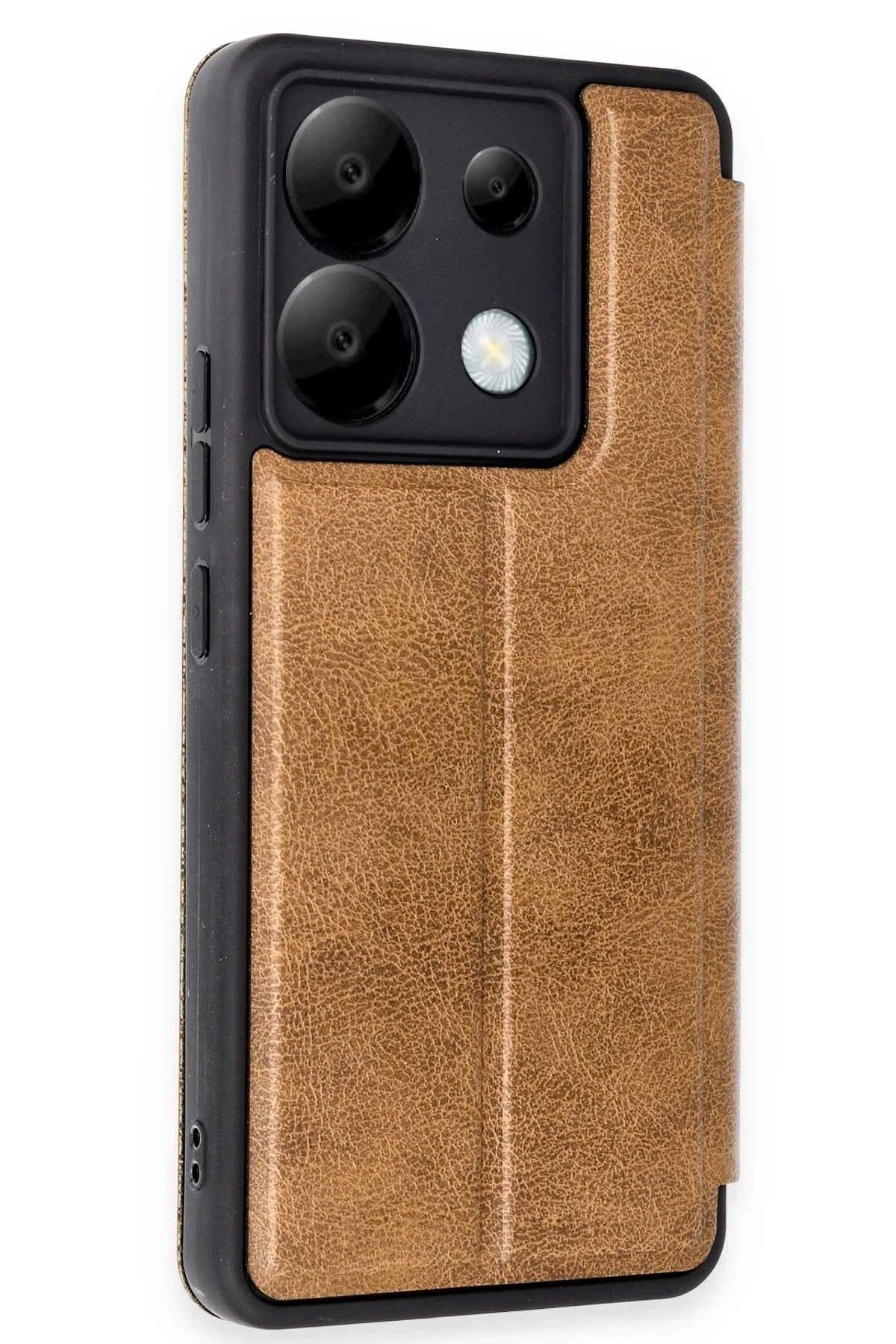 Mey İthalat® Redmi Note 13 Pro 5G Kılıf Flip Cover - Taba
