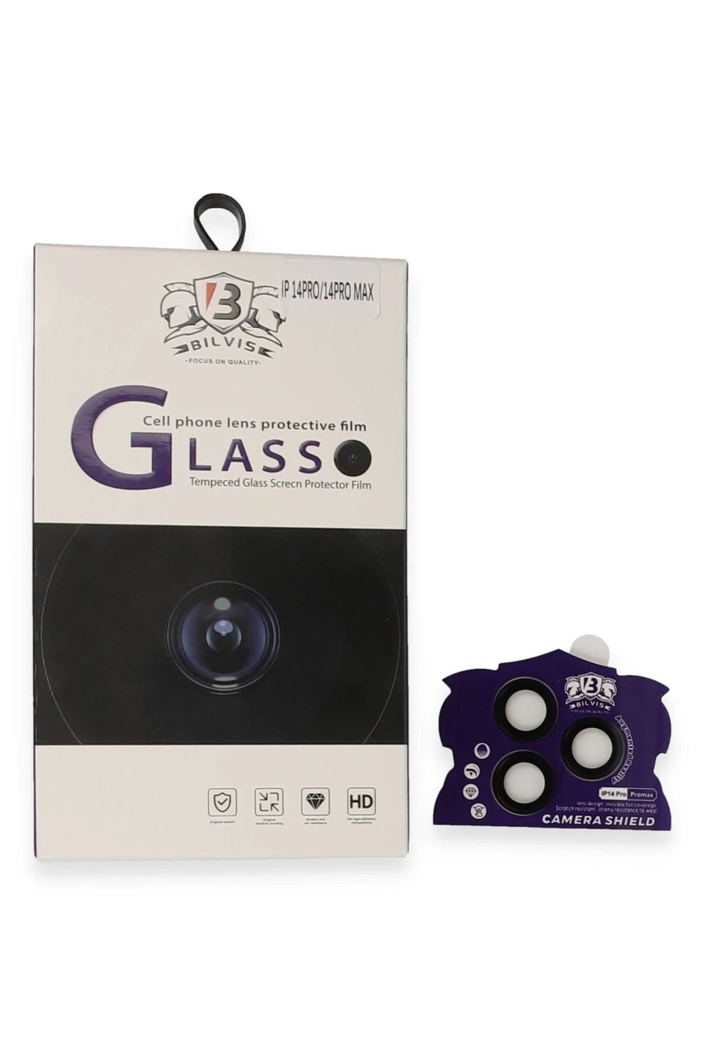 Mey İthalat® iPhone 14 Pro Max Bilvis Titan Kamera Lens - Siyah