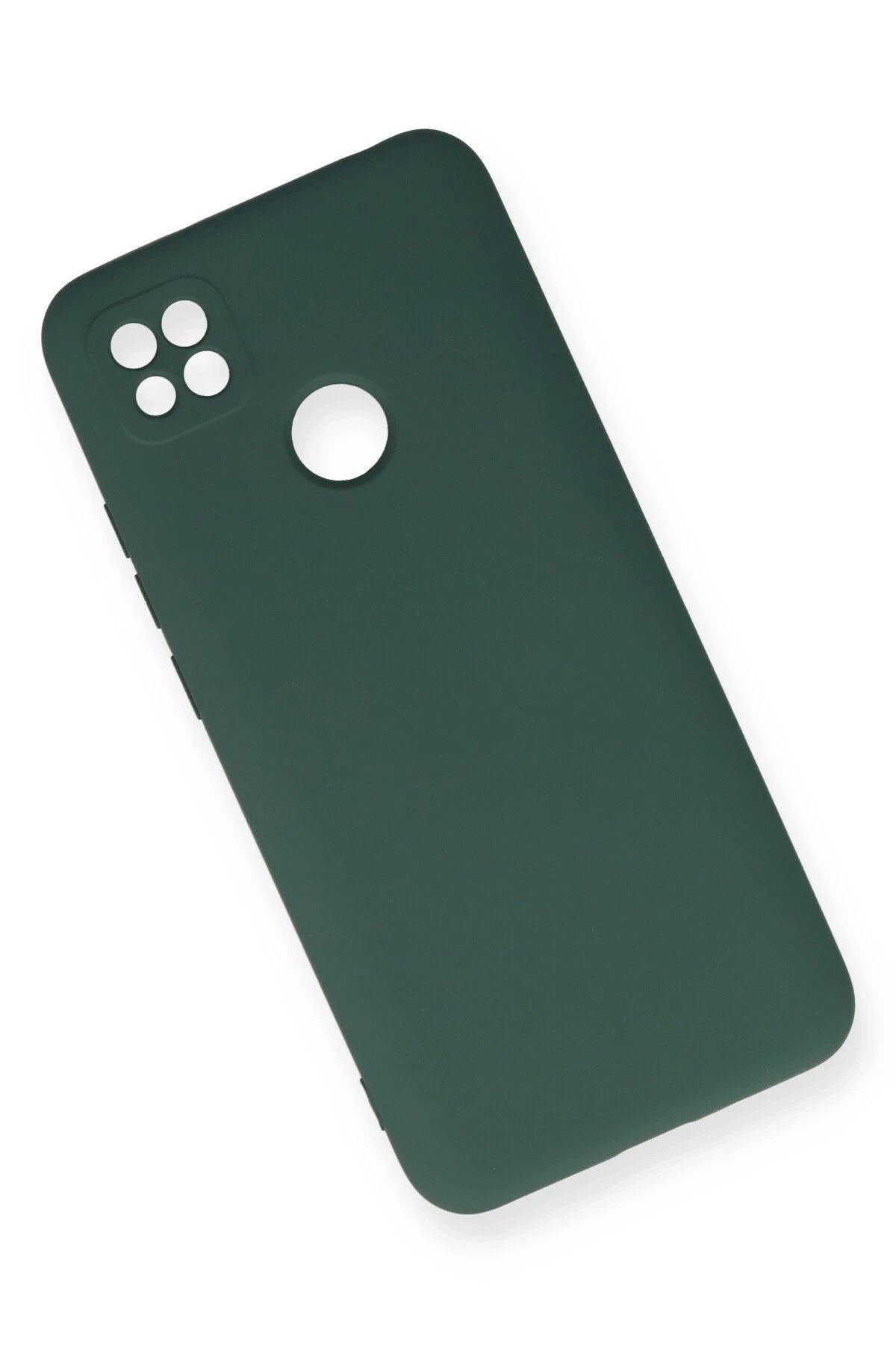 Mey İthalat® Redmi 9C Kılıf Nano içi Kadife Silikon - Koyu Yeşil