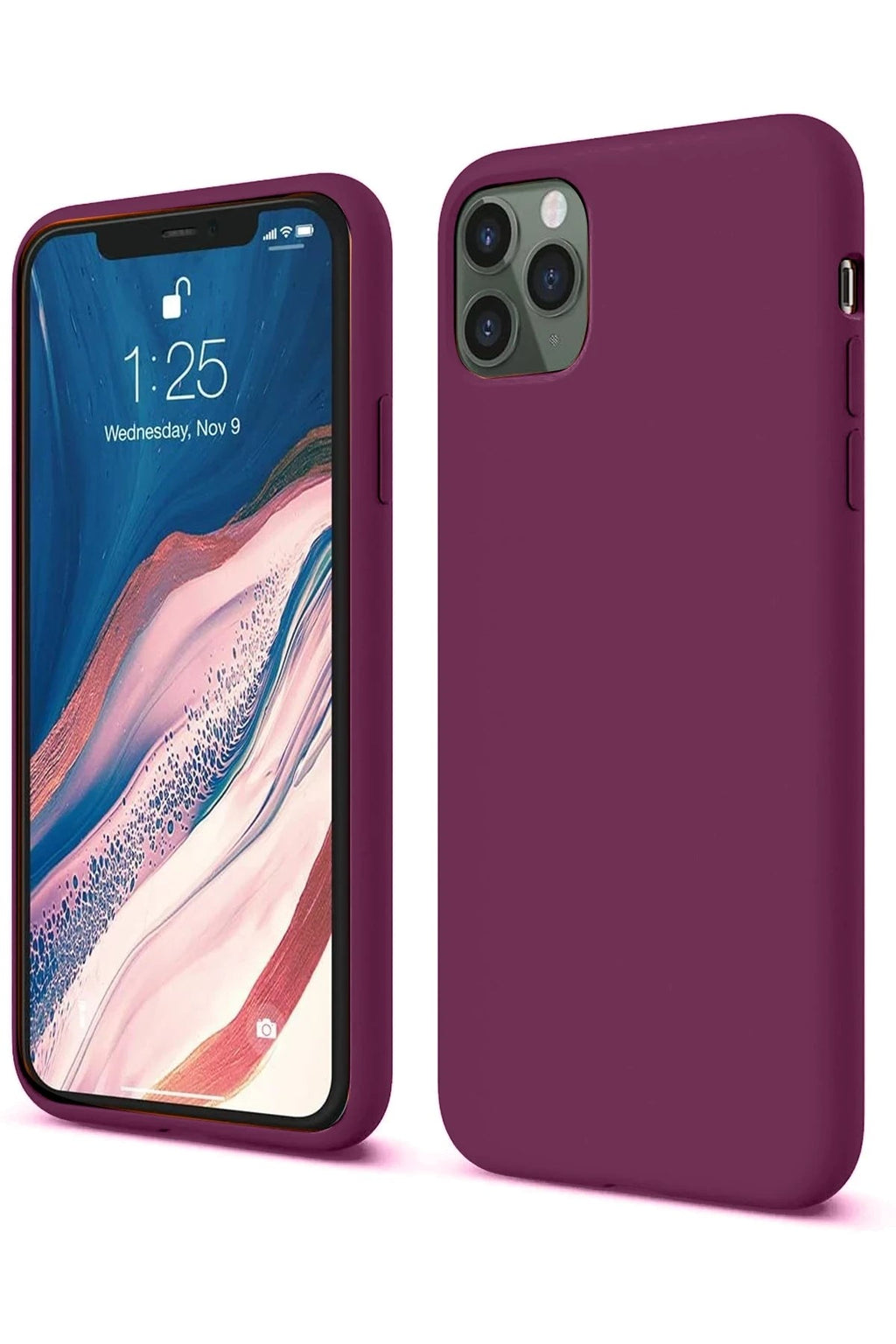 Mey İthalat® iPhone 11 Pro Kılıf First Silikon - Mürdüm