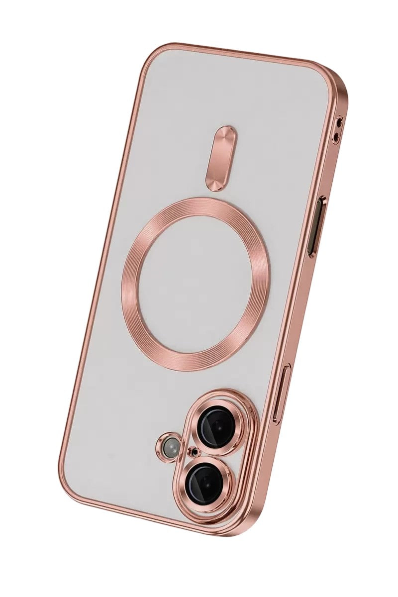 Mey İthalat® iPhone 16 Kılıf Kross Magneticsafe Kapak - Rose