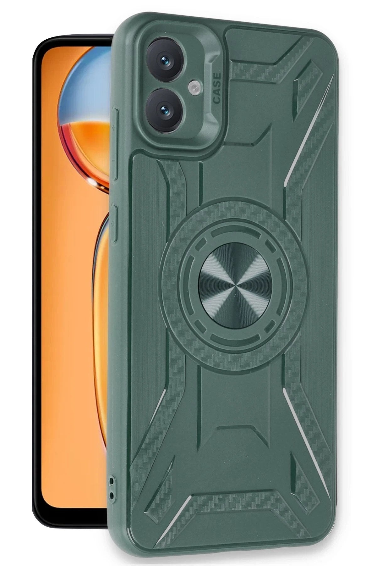 Mey İthalat® Samsung Galaxy A05 Kılıf Lincoln Silikon - Koyu Yeşil