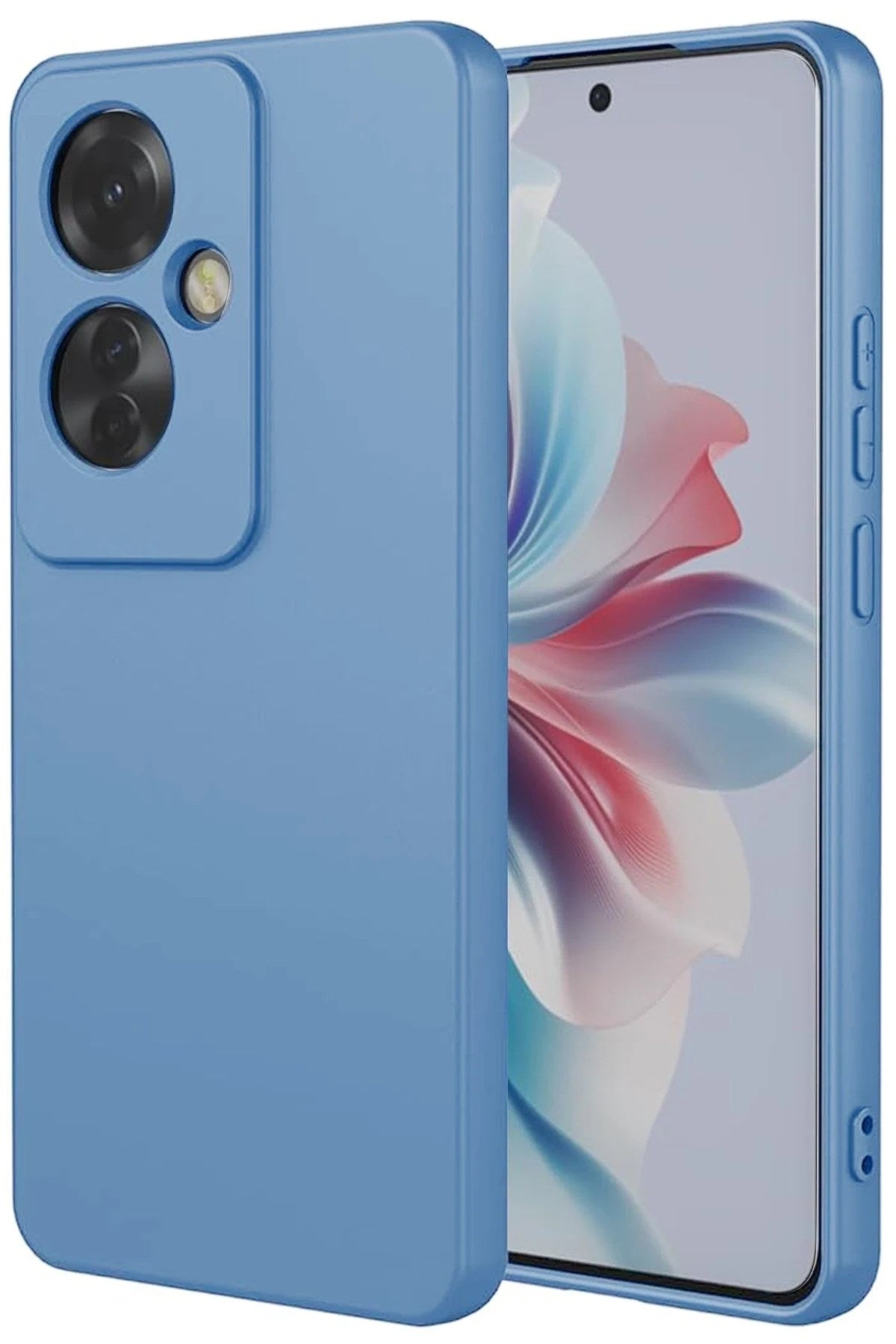 Mey İthalat® Reno 11F Kılıf First Silikon - Mavi