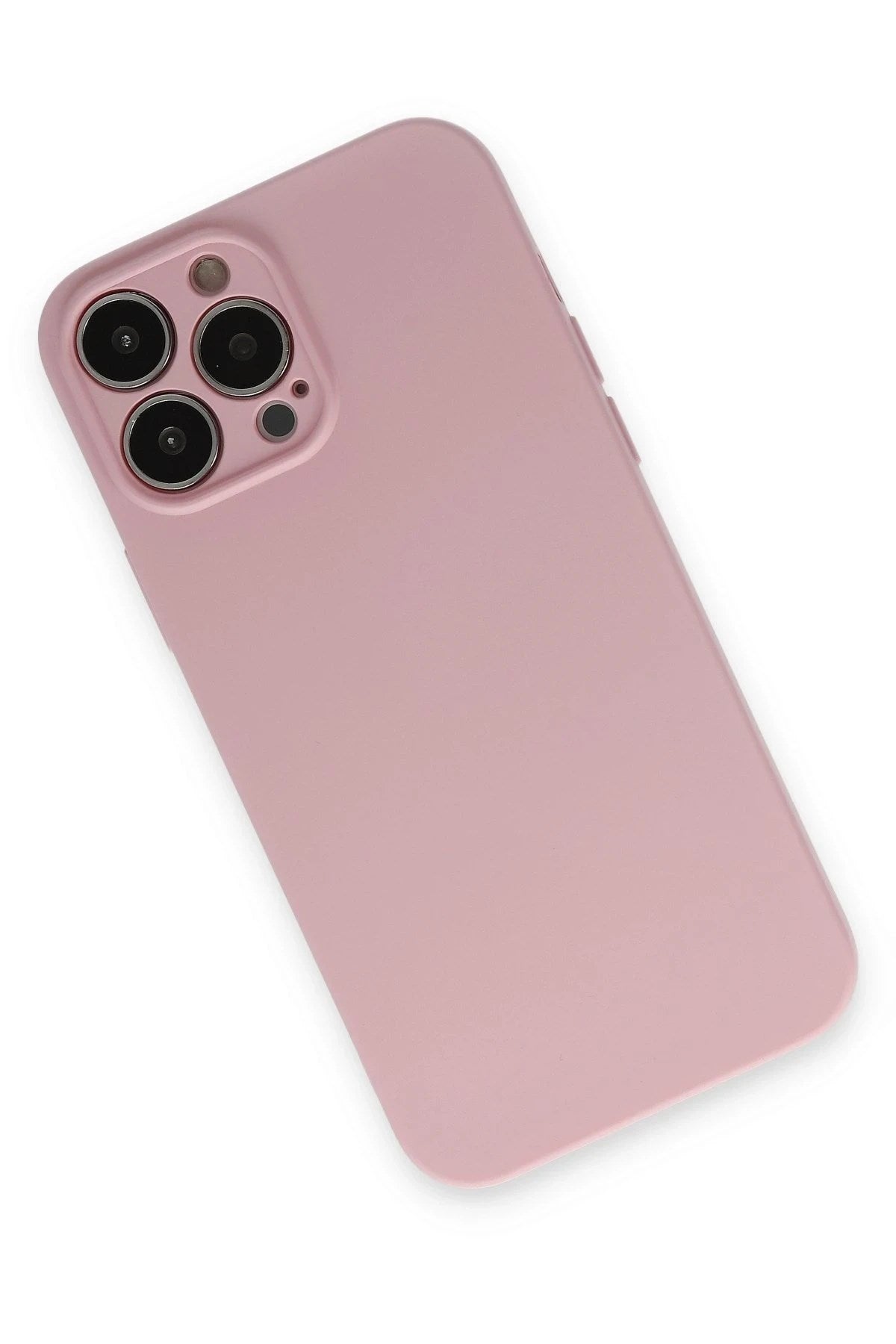 Mey İthalat® iPhone 13 Pro Kılıf Nano içi Kadife Silikon - Pembe