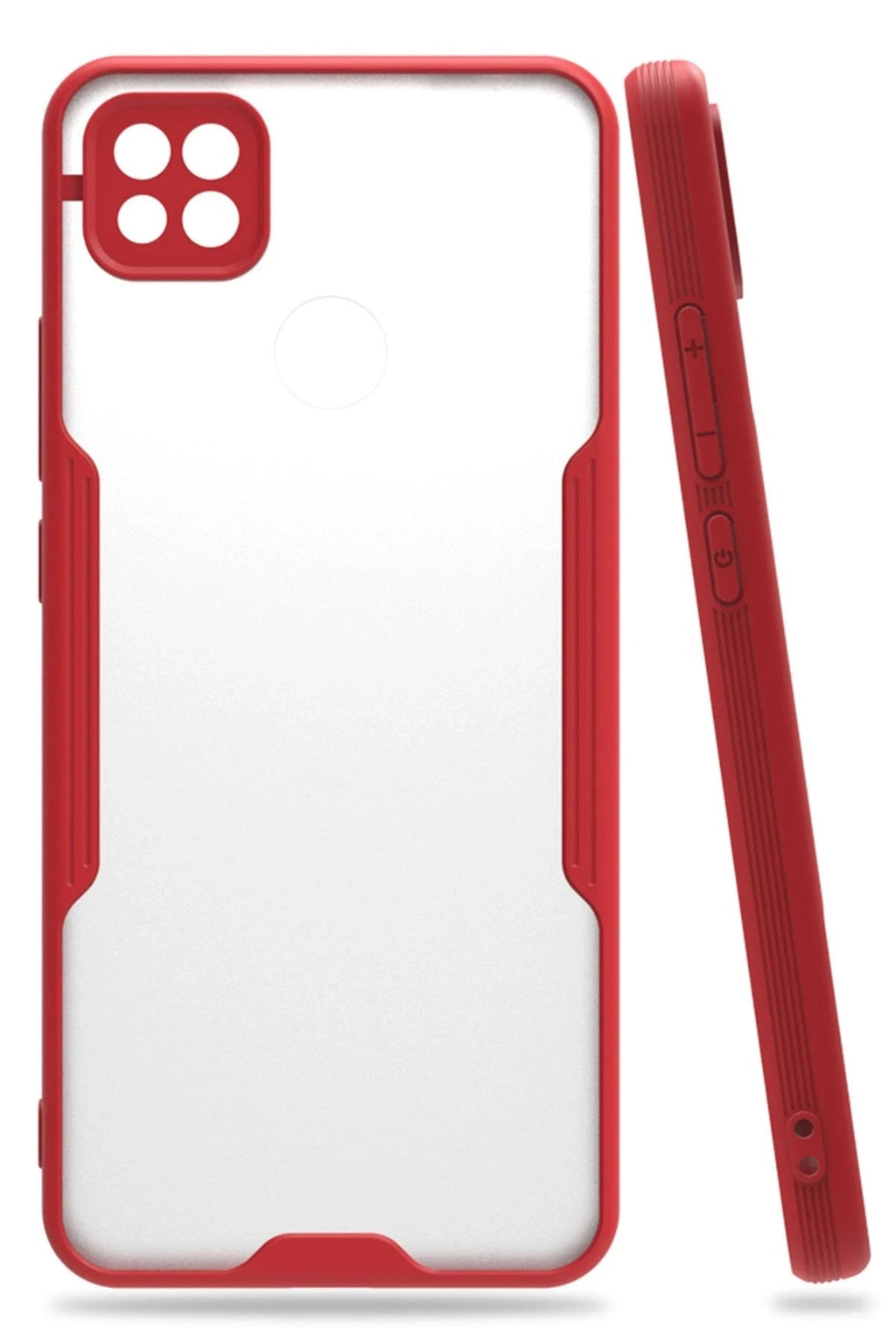 Mey İthalat® Redmi 9C Kılıf Platin Silikon - Kırmızı
