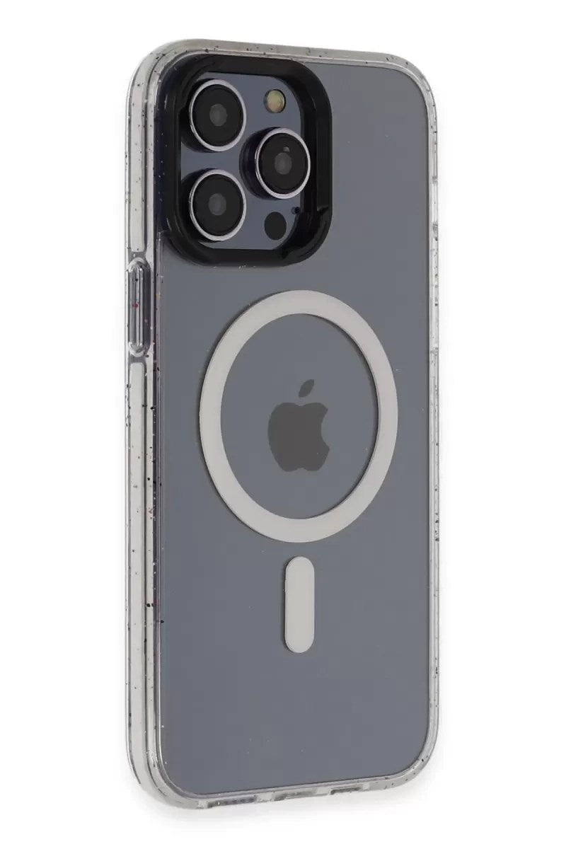 Mey İthalat® iPhone 14 Pro Kılıf Tigra Magsafe Kapak - Beyaz