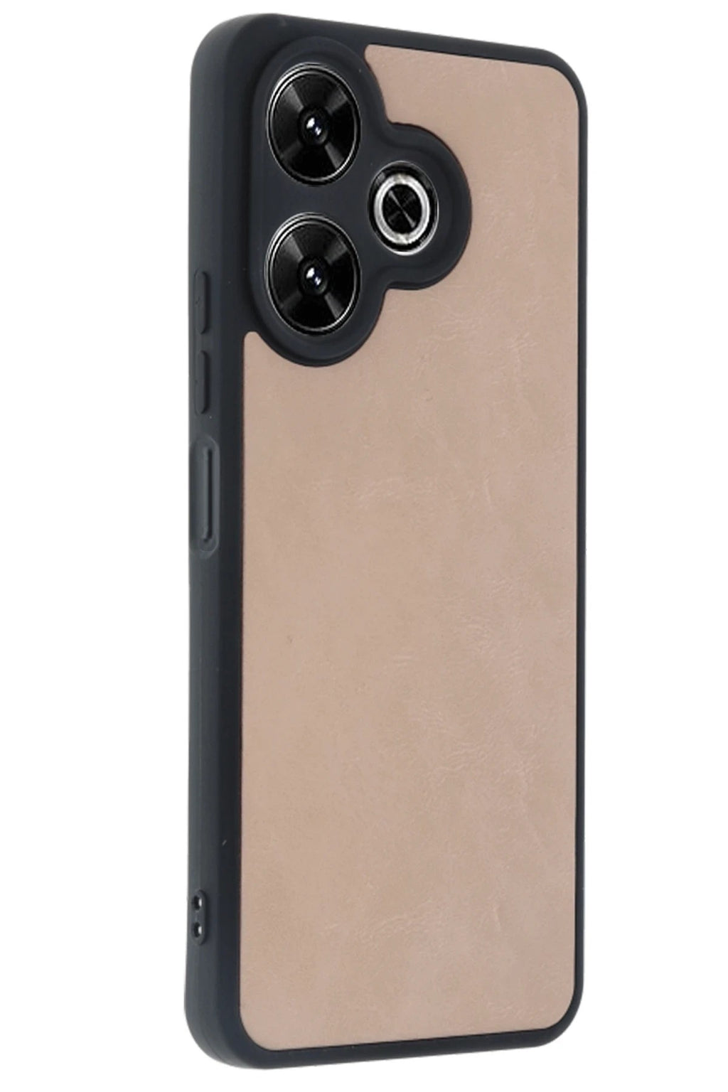 Mey İthalat® Redmi 13 4G Kılıf Aras Deri Kapak - Pudra