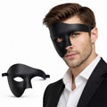 Mey İthalat® Siyah Yarım Erkek Maske – Phantom Parti &amp; Balo Maskesi