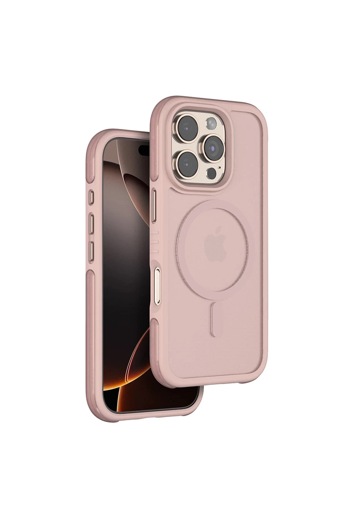 Mey İthalat® iPhone 16 Pro Max Orbit Magsafe Kapak - Rose Gold